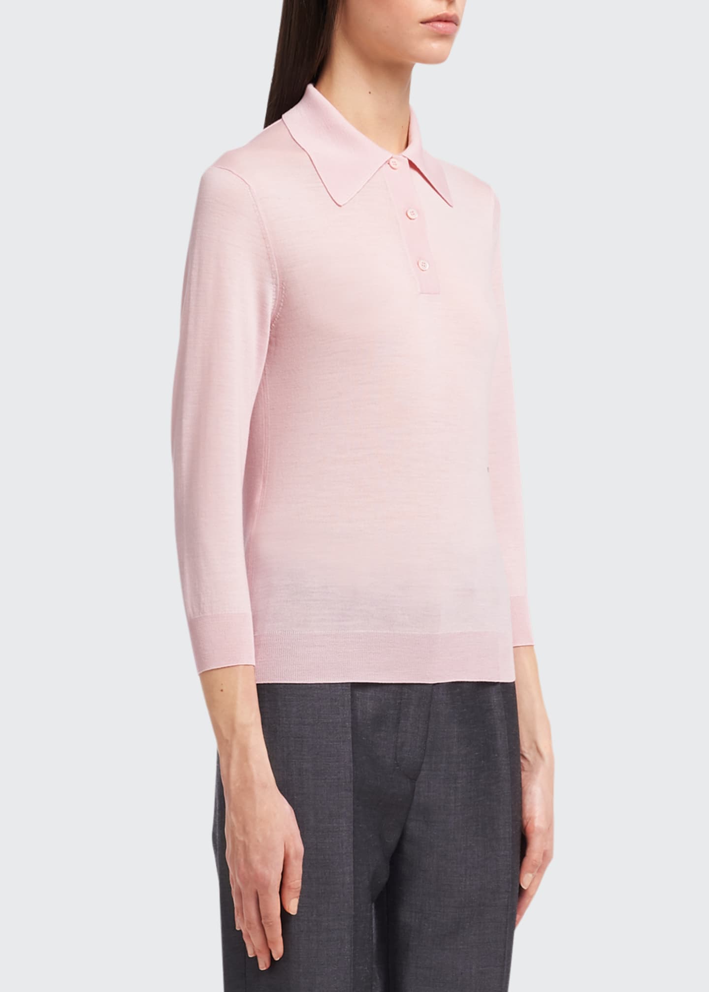 Prada pink polo