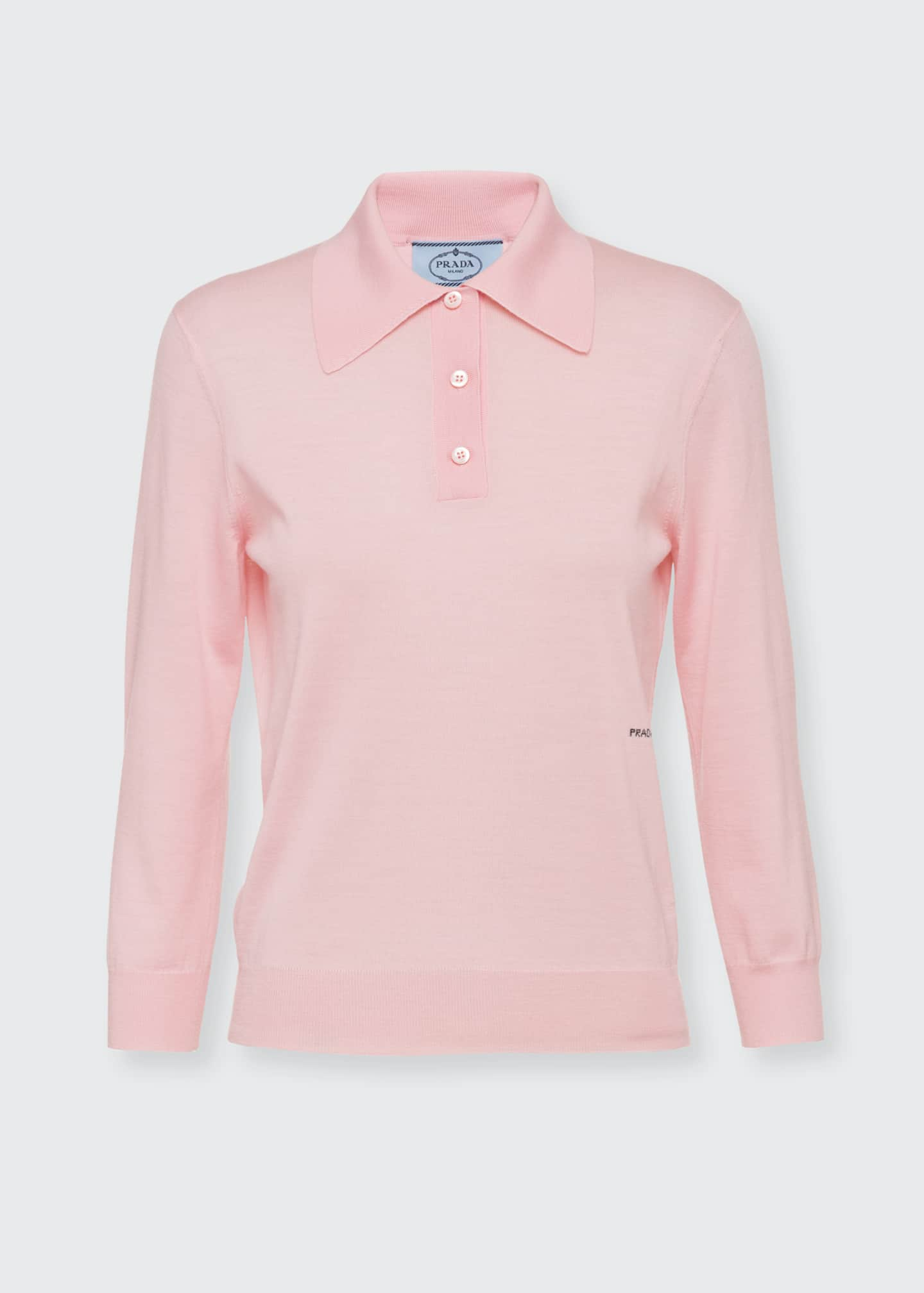 Prada Knit Polo Shirt Bergdorf Goodman