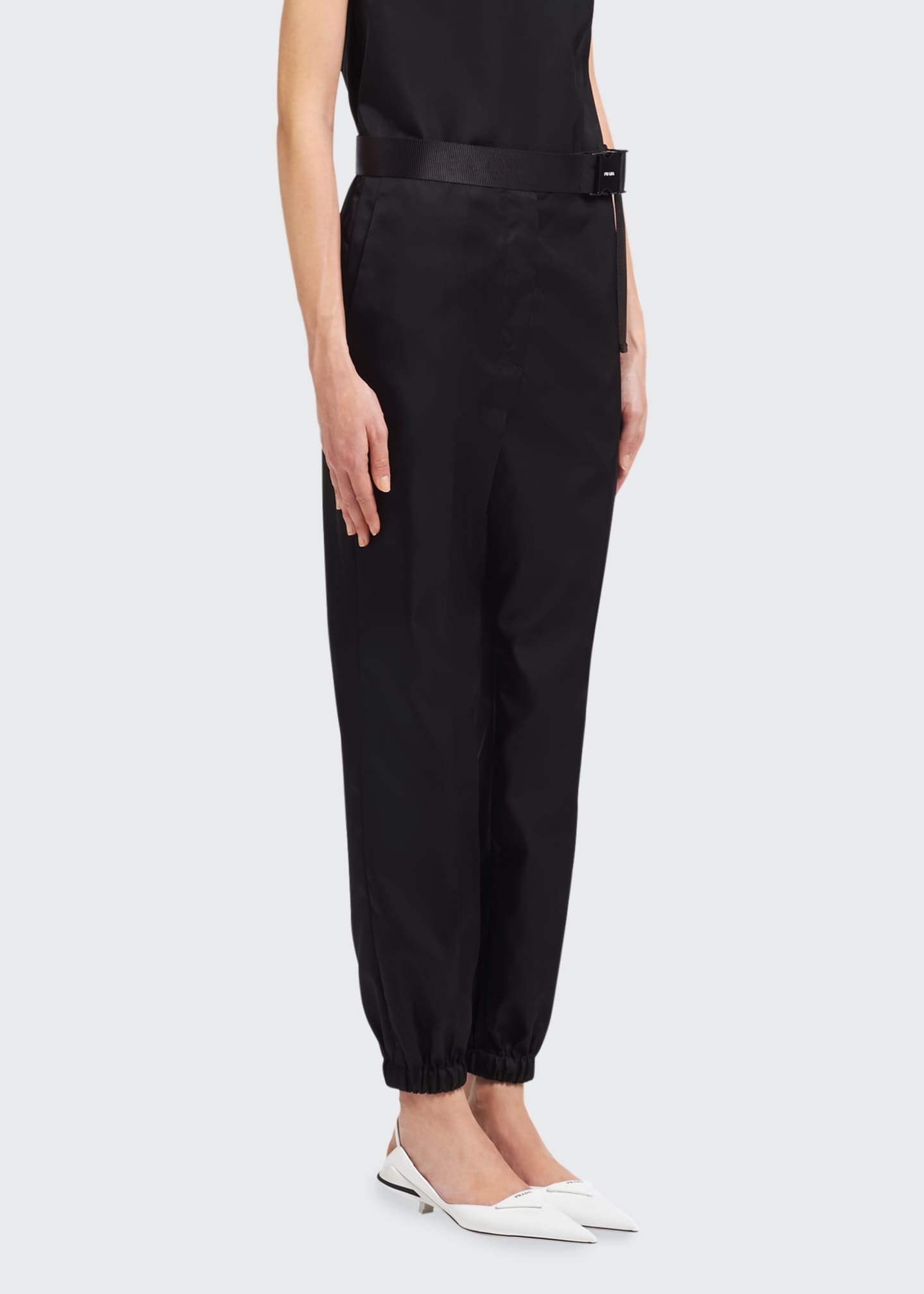 belted jogger pants