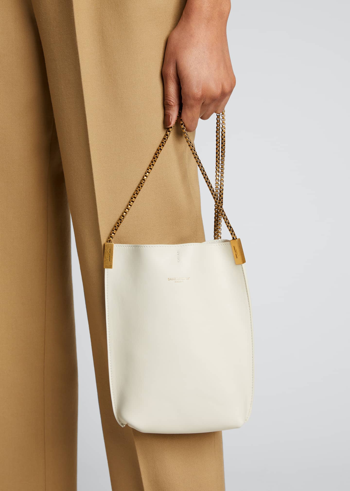 Saint Laurent Suzanne Mini Leather Hobo Bag - Bergdorf Goodman