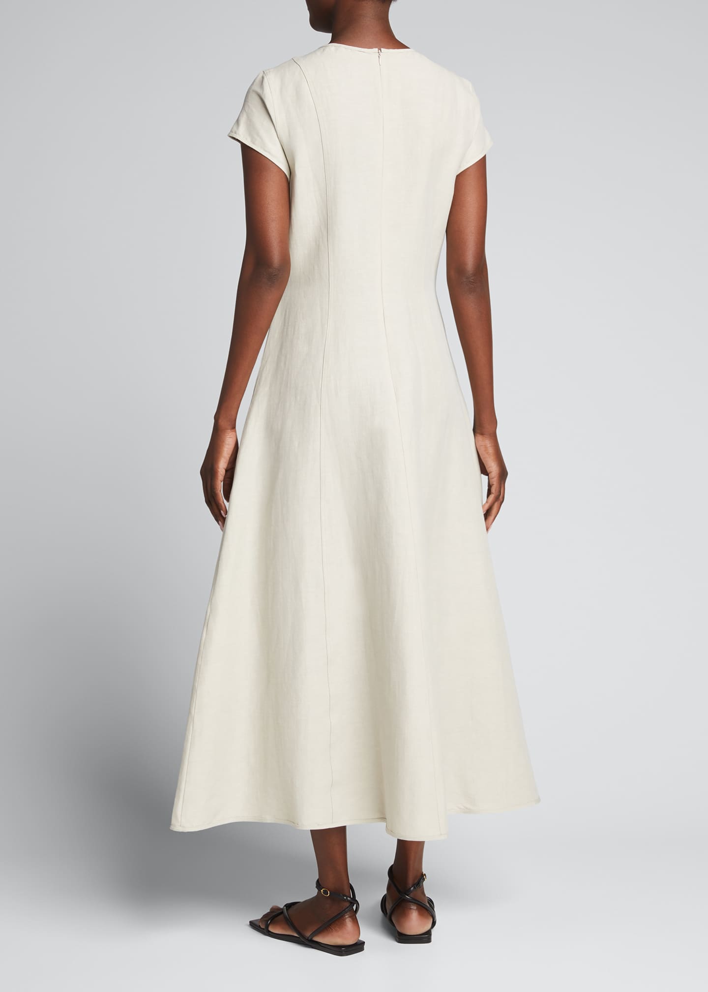 toteme stretch linen dress