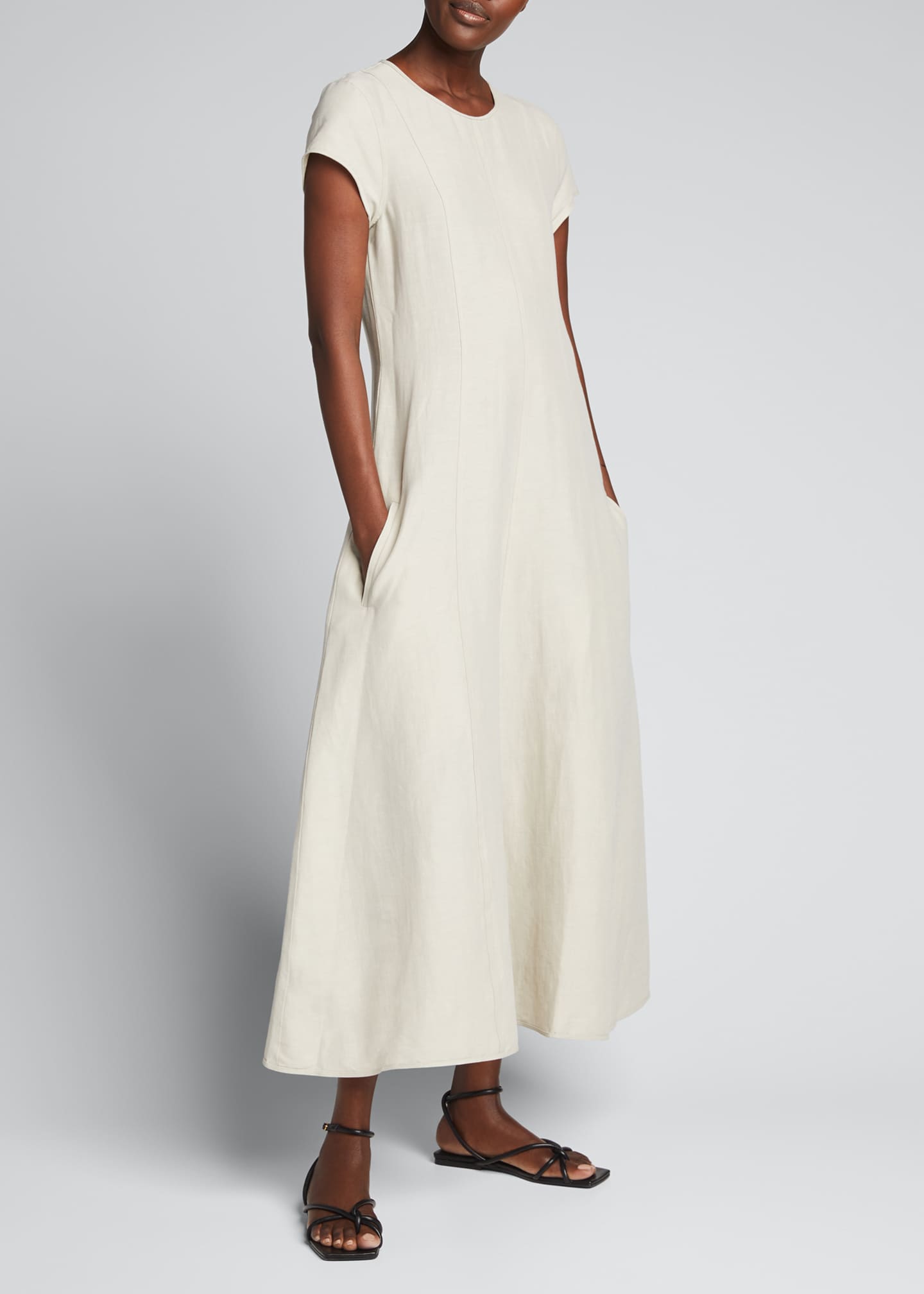 toteme stretch linen dress