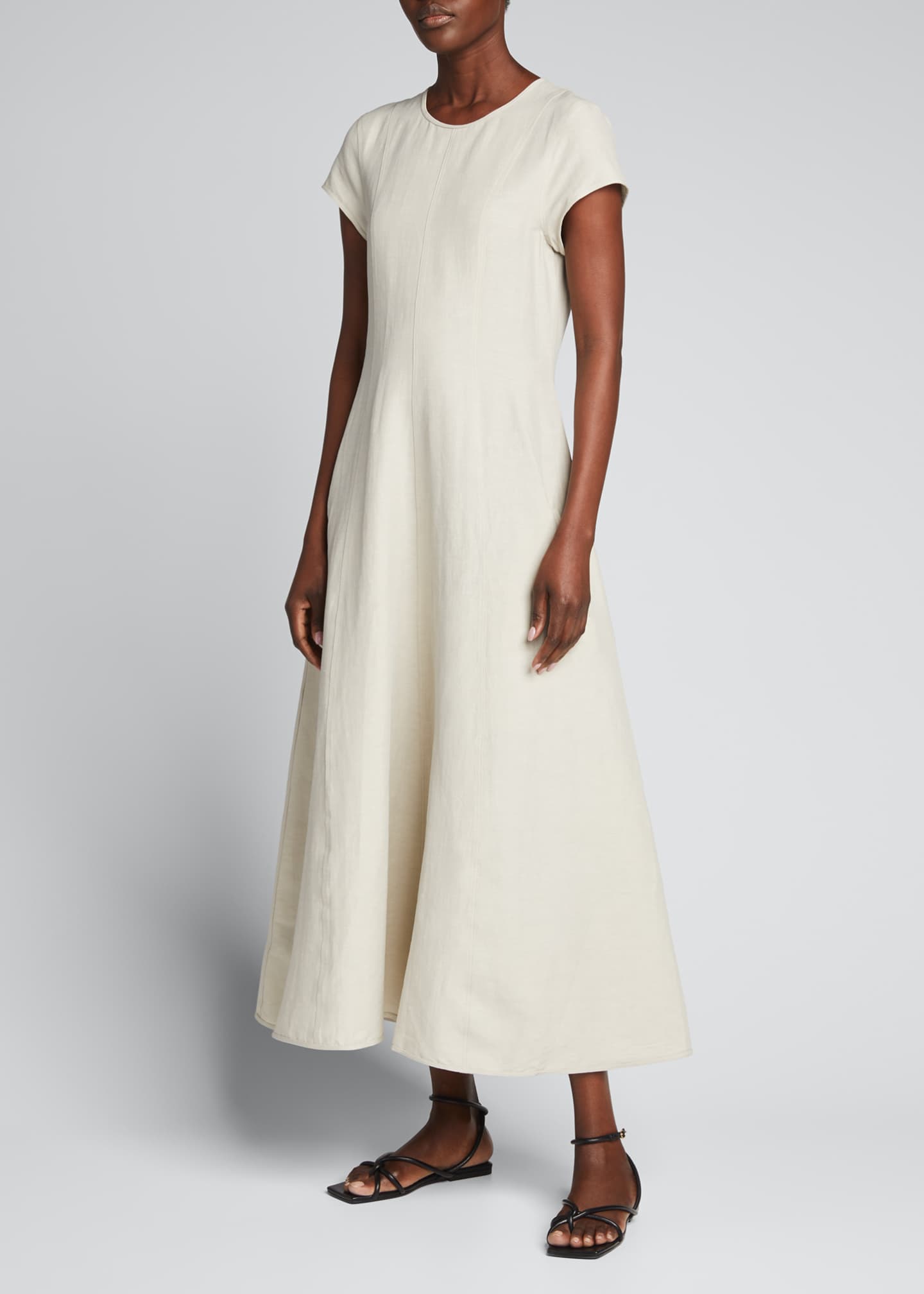 toteme stretch linen dress