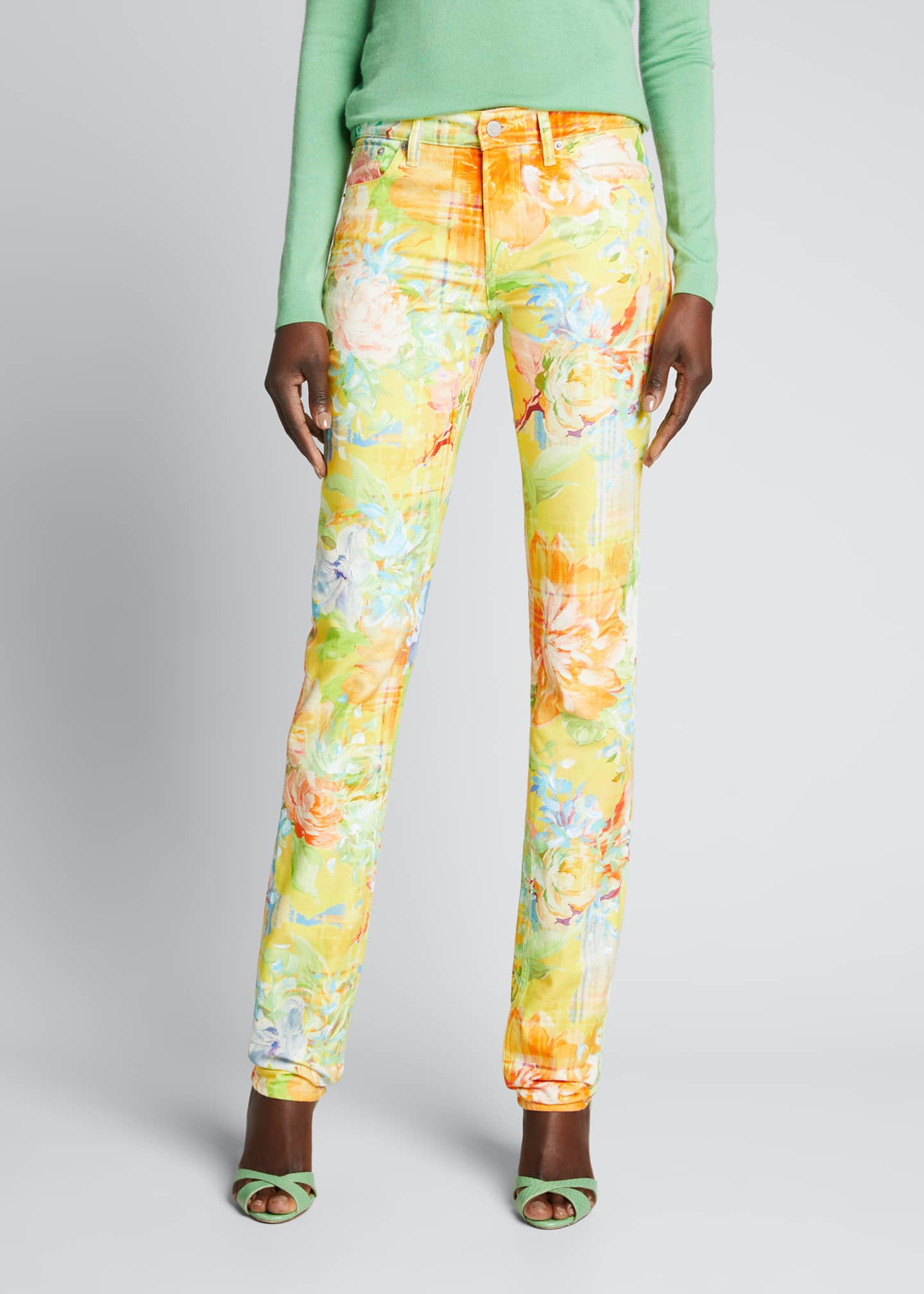 ralph lauren floral jeans