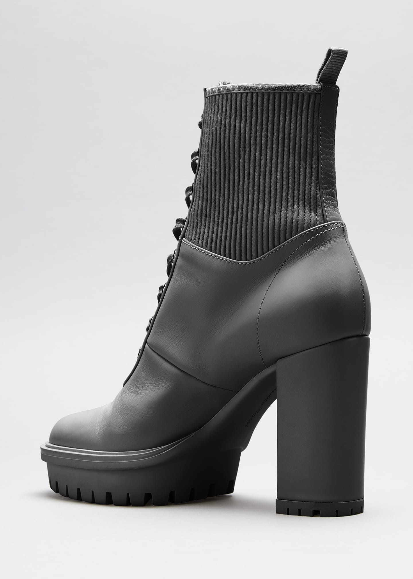 block heel combat booties