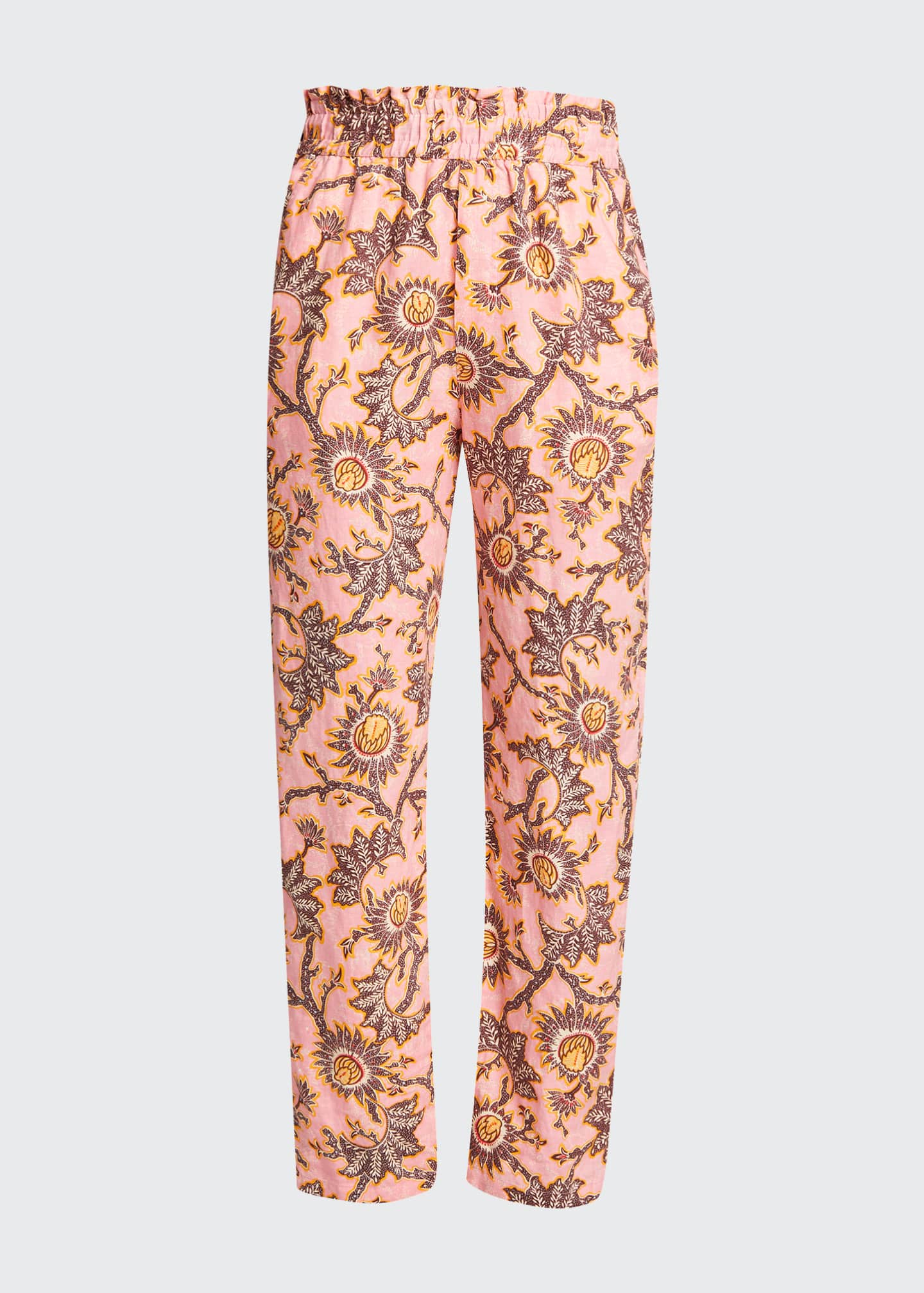 printed linen pants