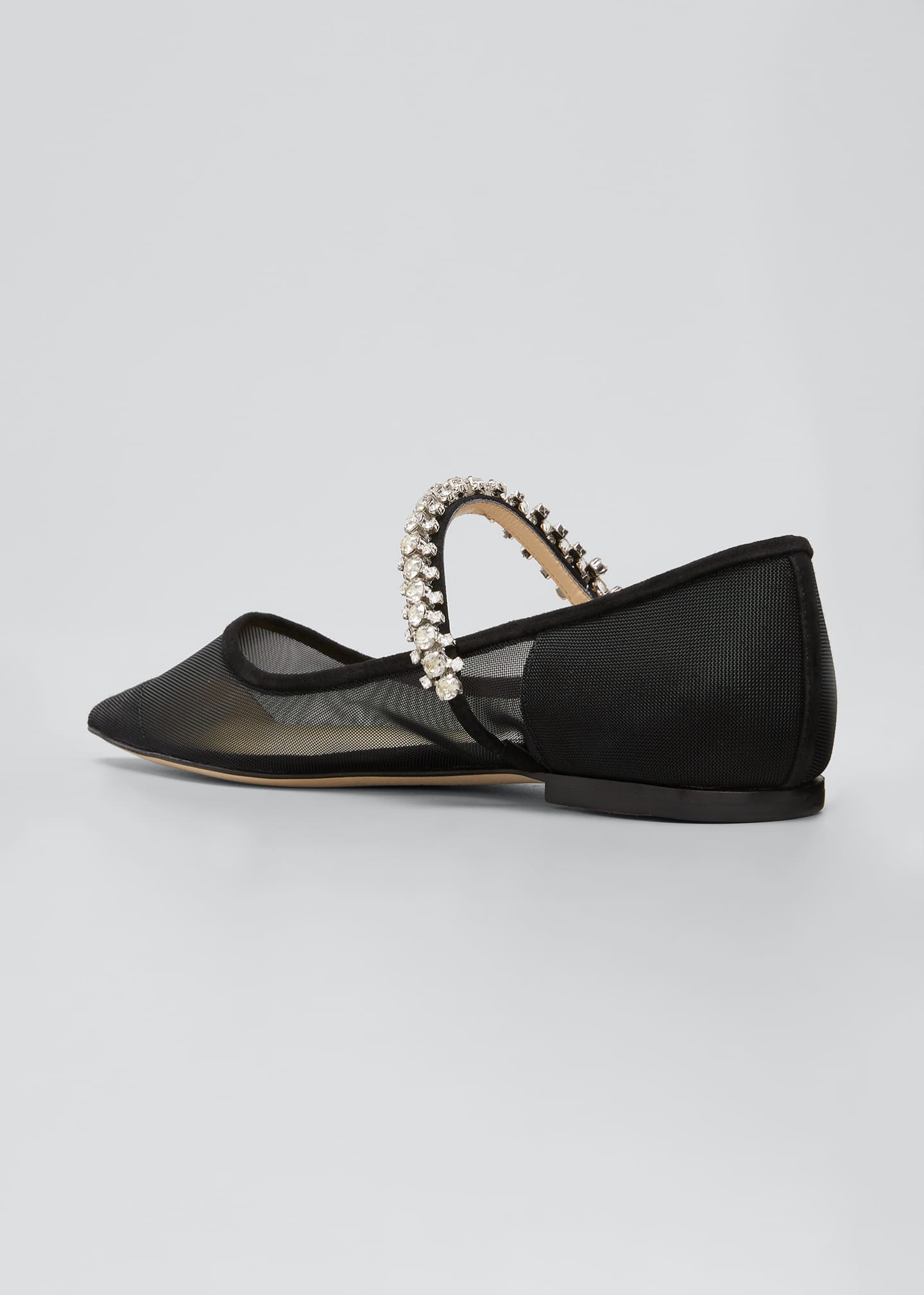 jimmy choo weber crystal ballerina flat