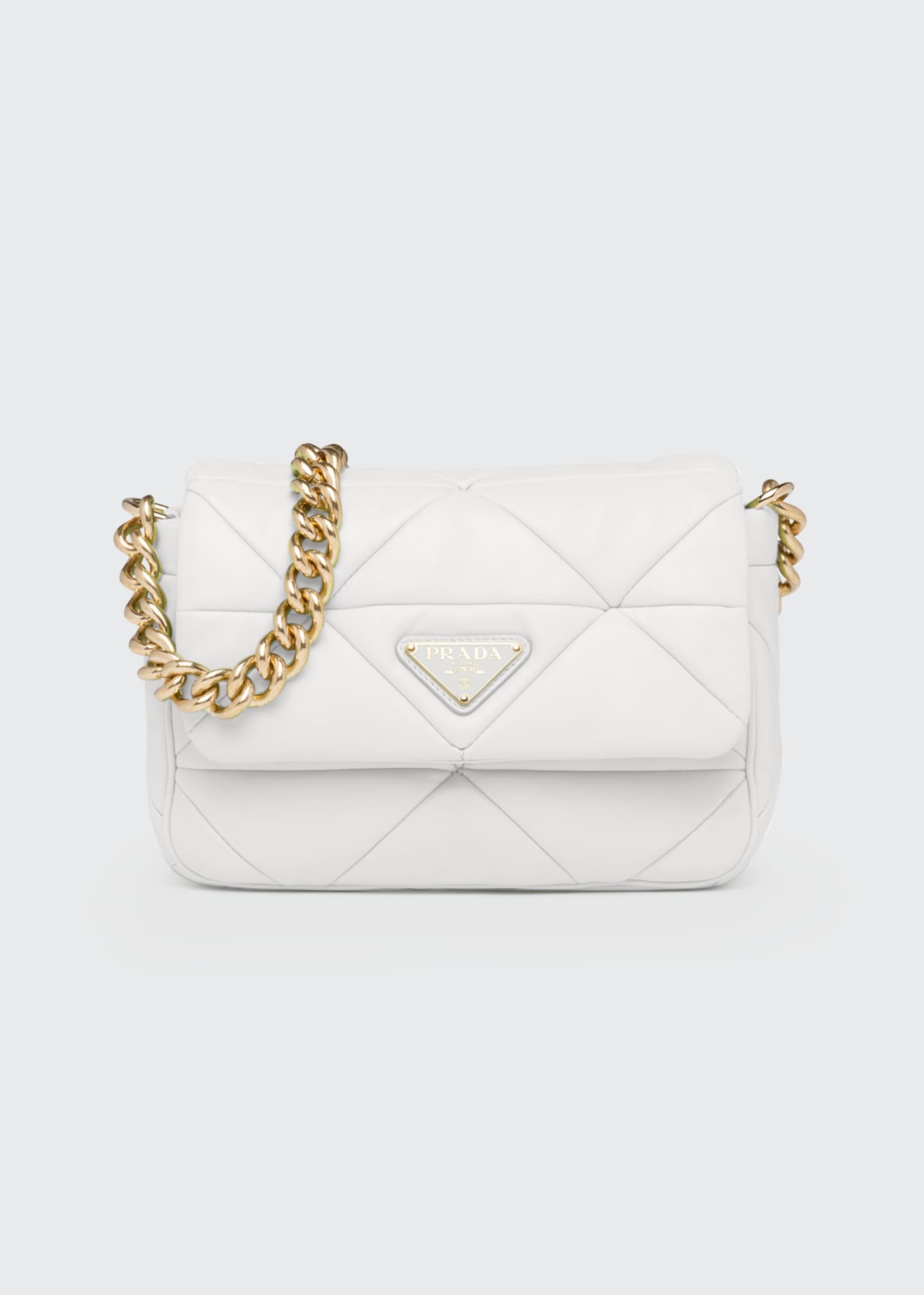 Prada System Triangle Quilted Napa Mini Shoulder Bag - Bergdorf Goodman