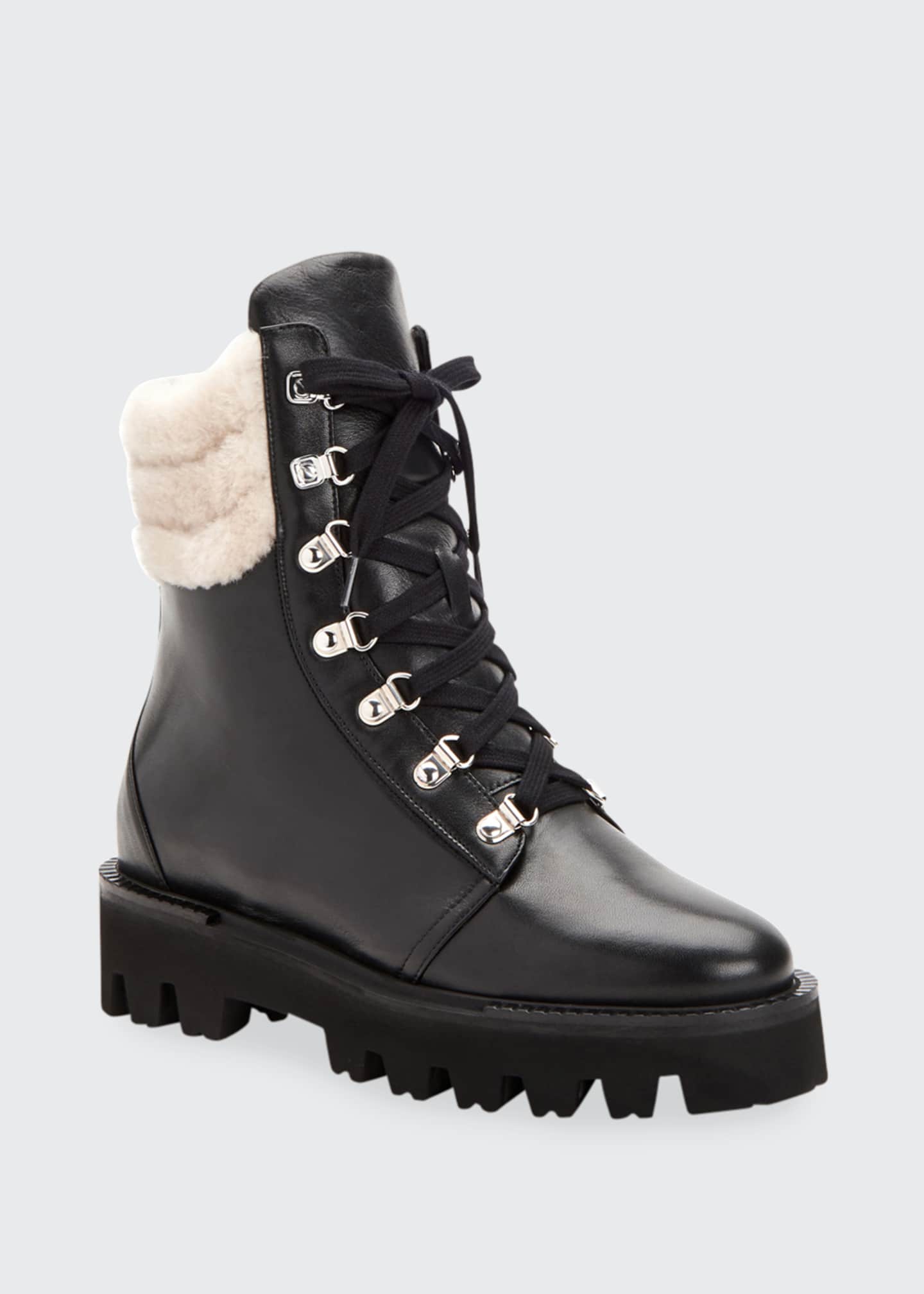 aquatalia kaylynn mixed leather combat booties