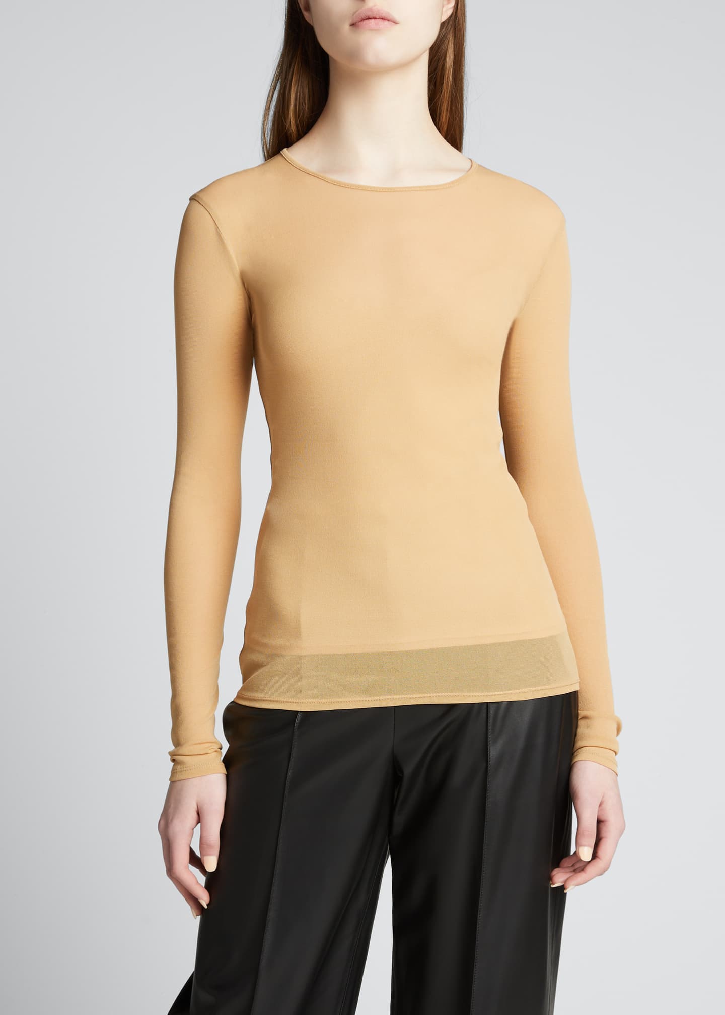long sleeve double layer top