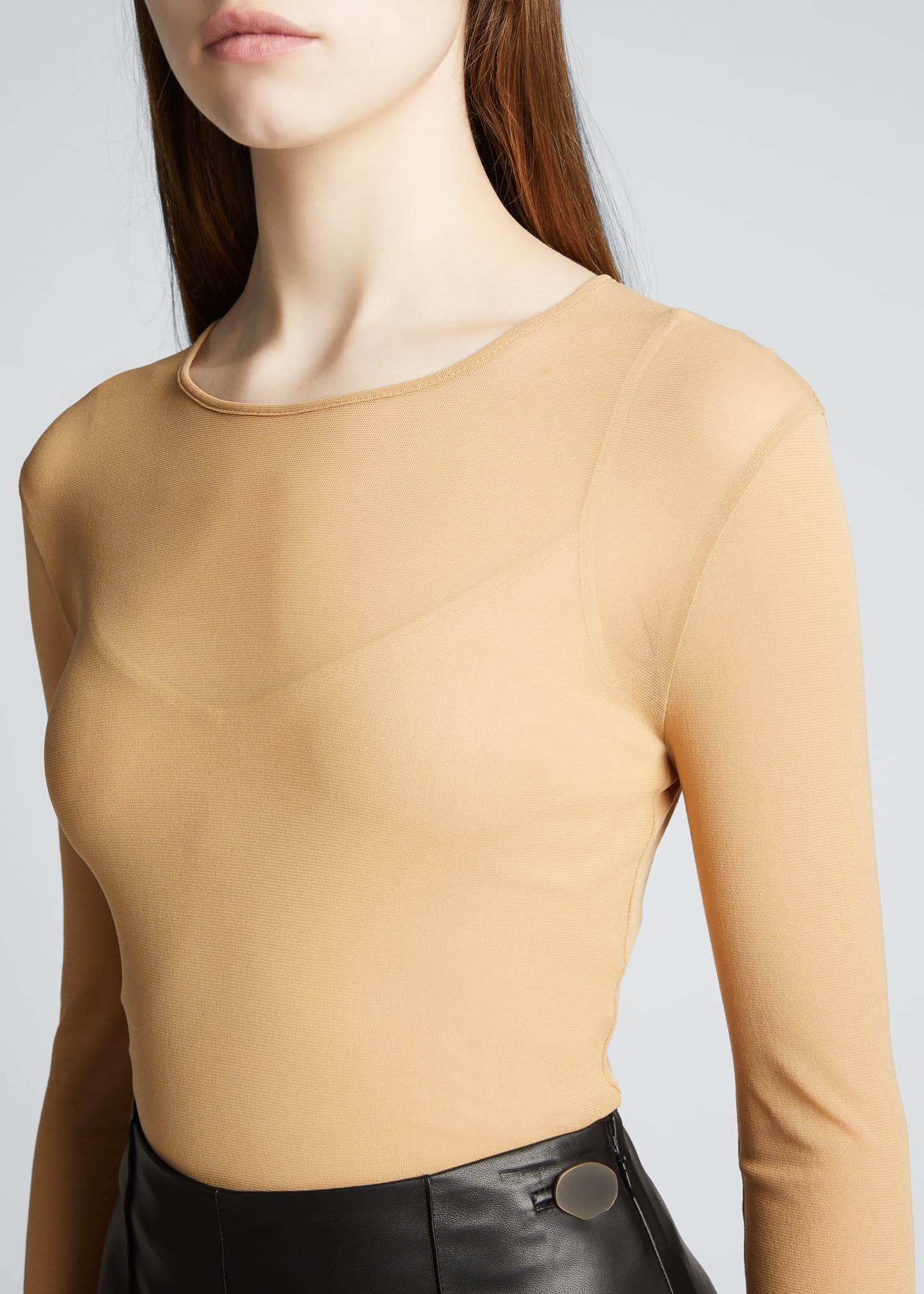 long sleeve double layer top