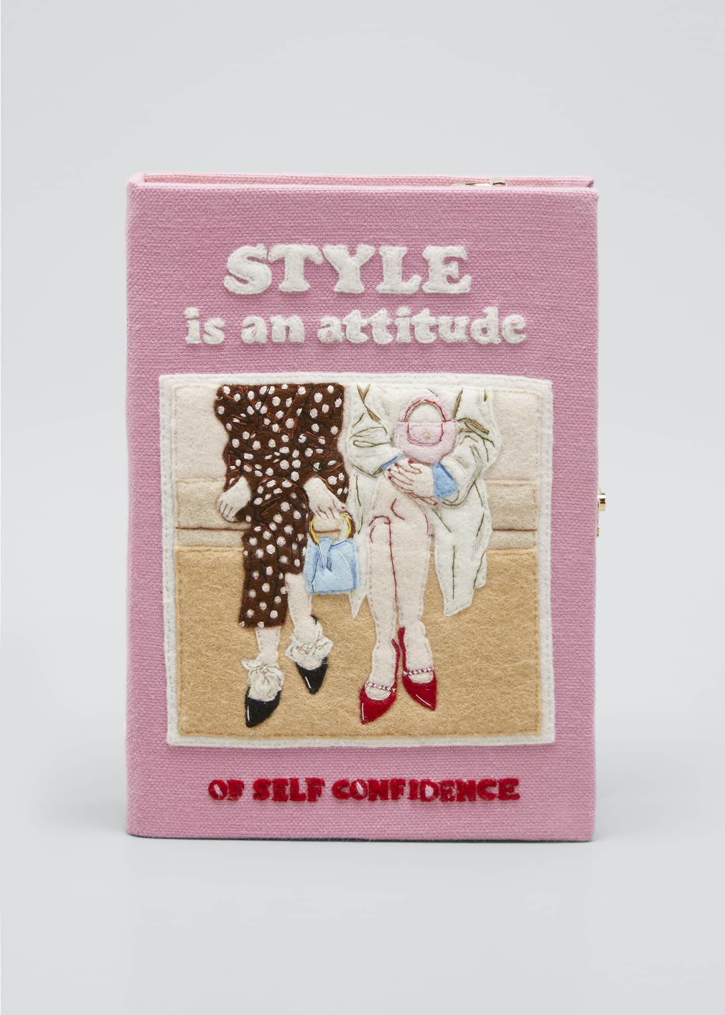 Image 1 of 5: Style Is An Attitude Book Clutch Bag