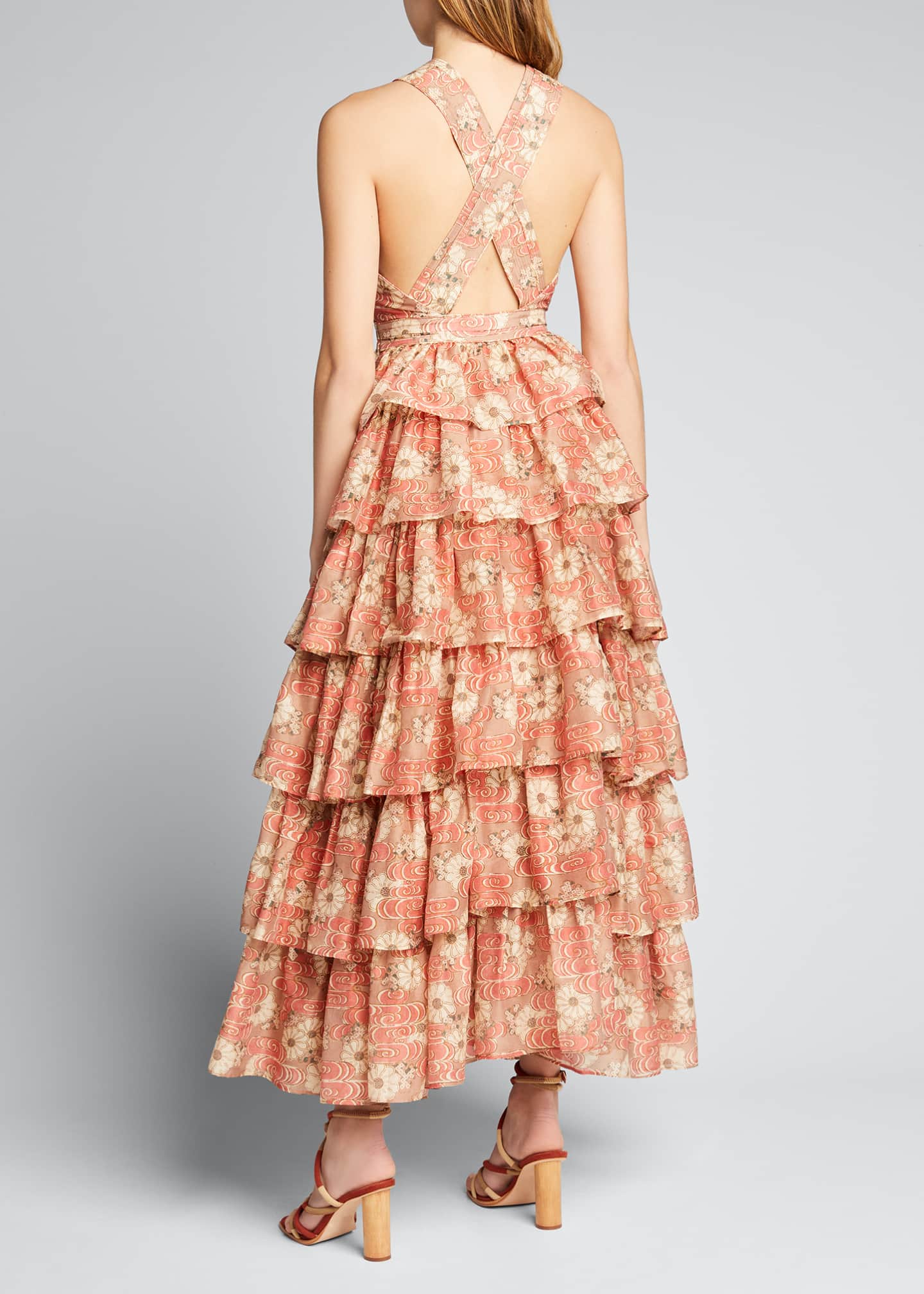 ulla johnson narcissa ruffle gown
