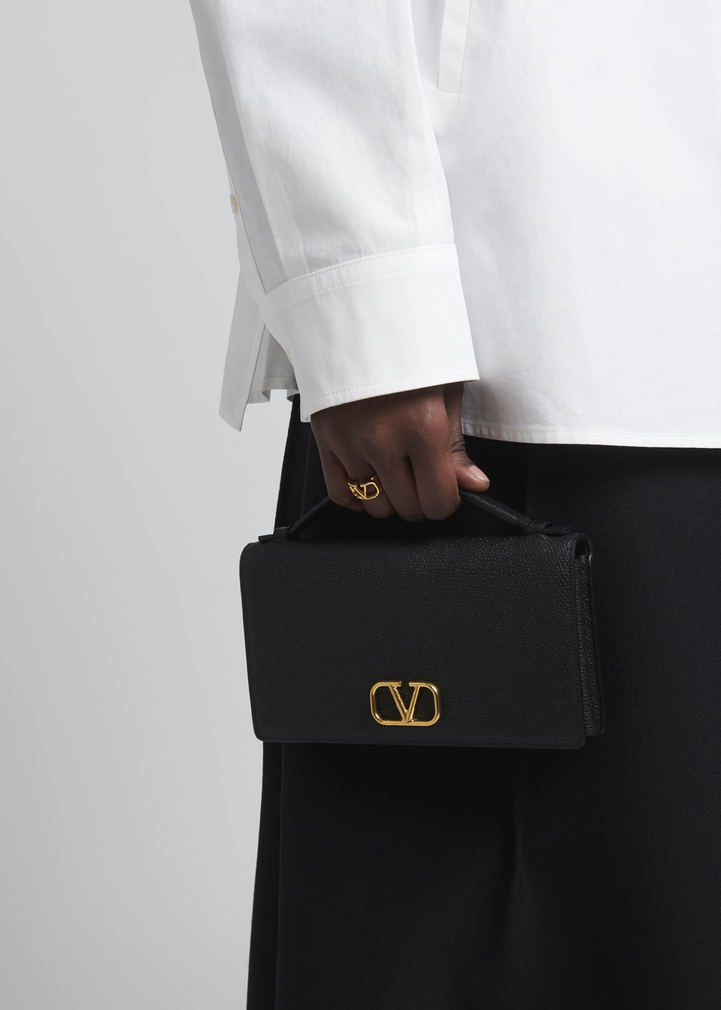 Valentino Garavani VLOGO Leather Wallet on Chain Bergdorf Goodman