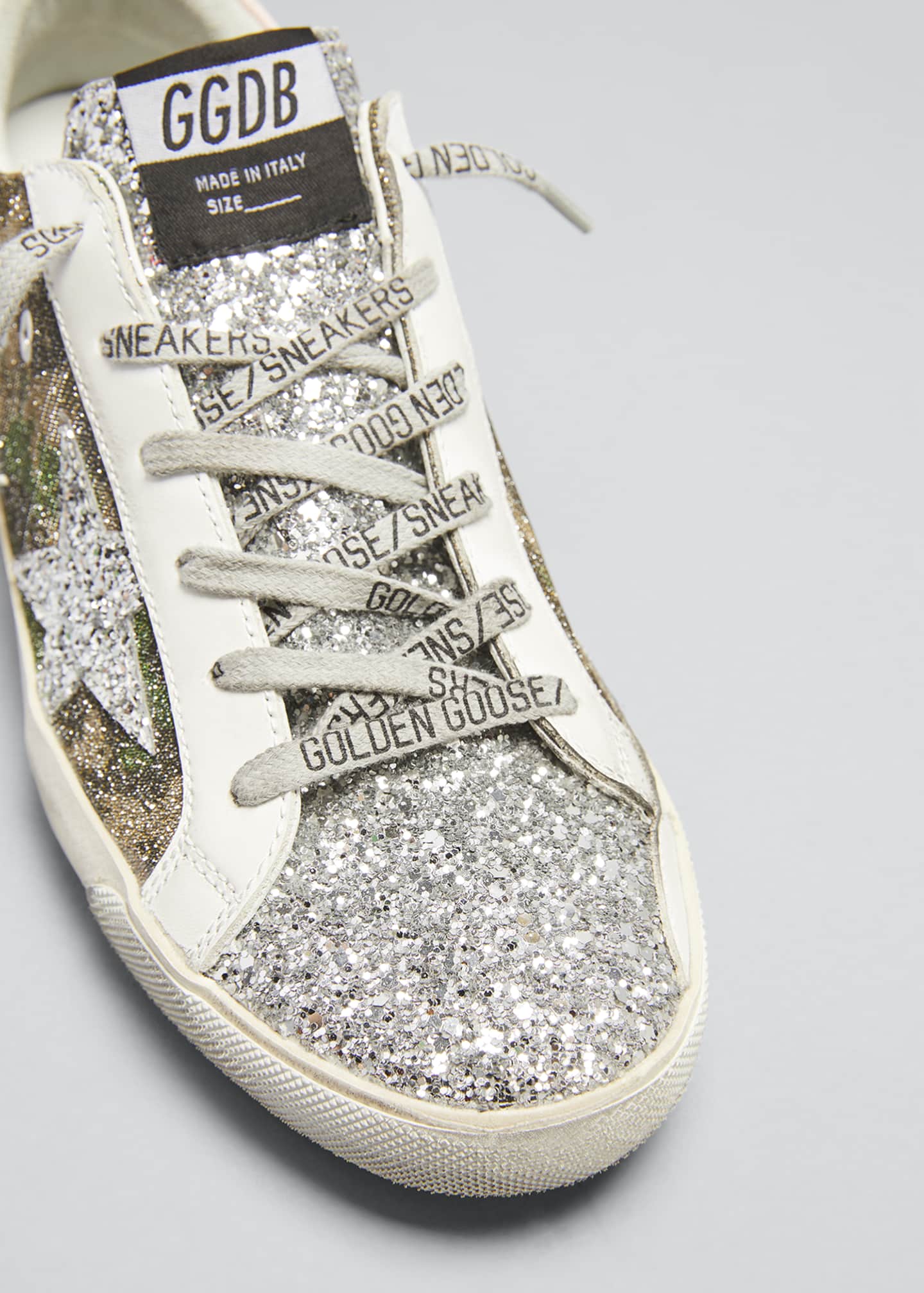 Golden Goose Superstar Camo Glitter LowTop Sneakers Bergdorf Goodman