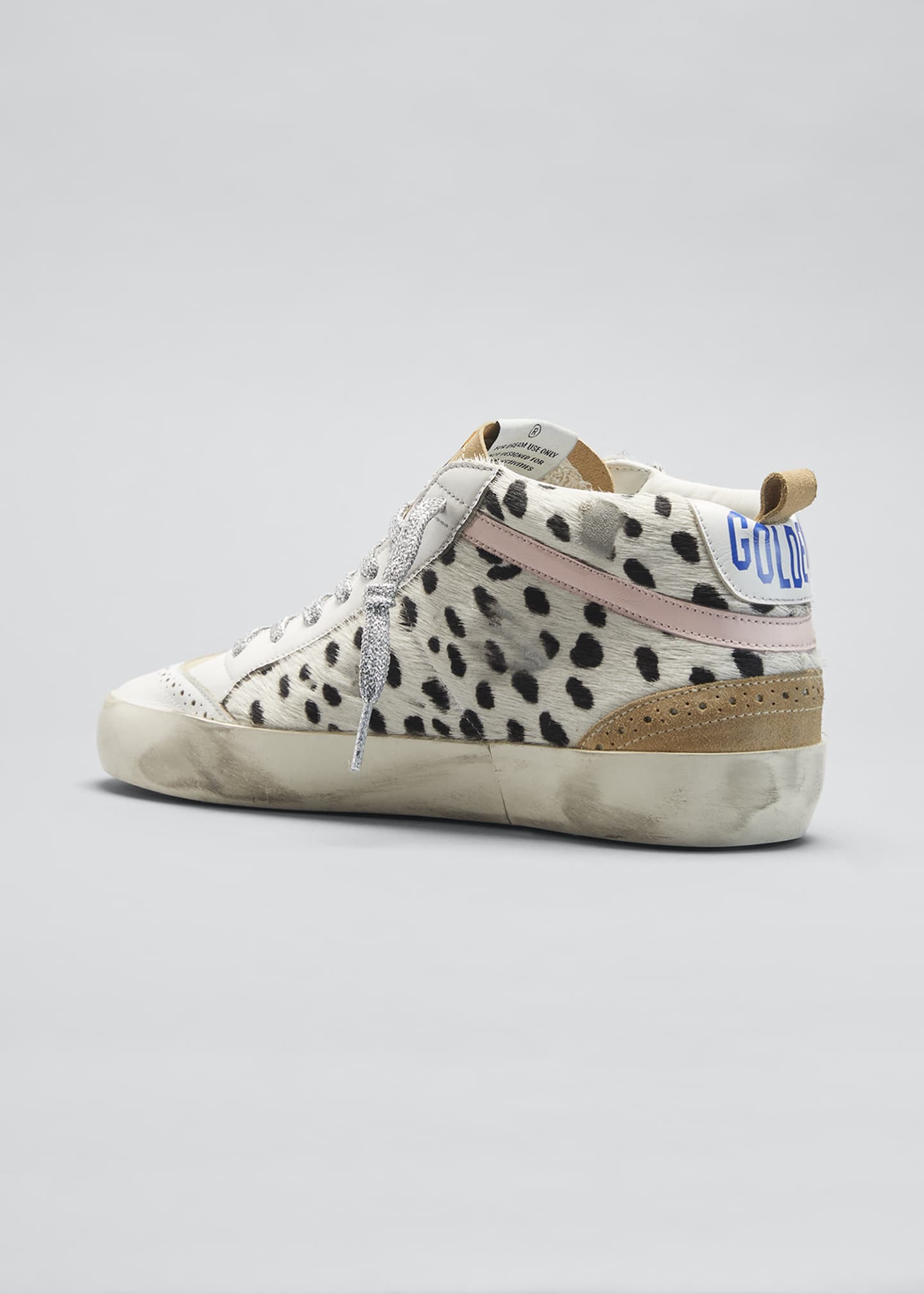 Golden Goose Mid Star Animal-Print Fur Sneakers - Bergdorf Goodman