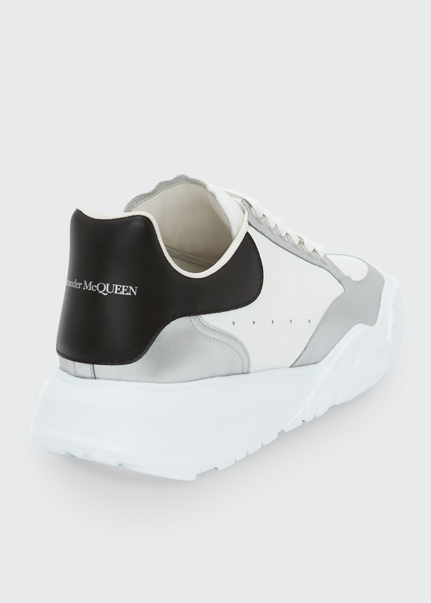 Alexander McQueen Men #39 s Court Metallic Trainer Sneakers Bergdorf Goodman