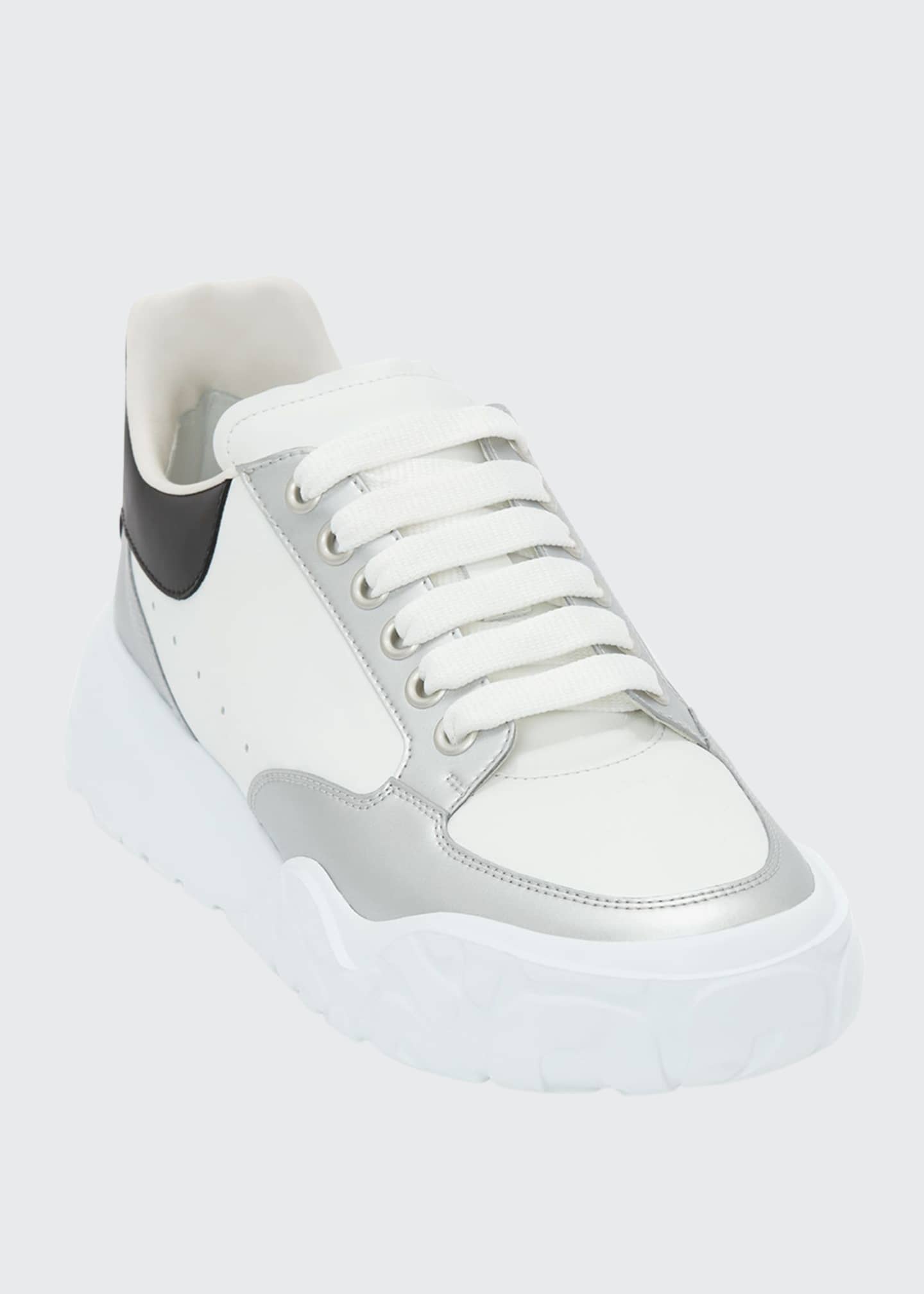 Alexander McQueen Men #39 s Court Metallic Trainer Sneakers Bergdorf Goodman