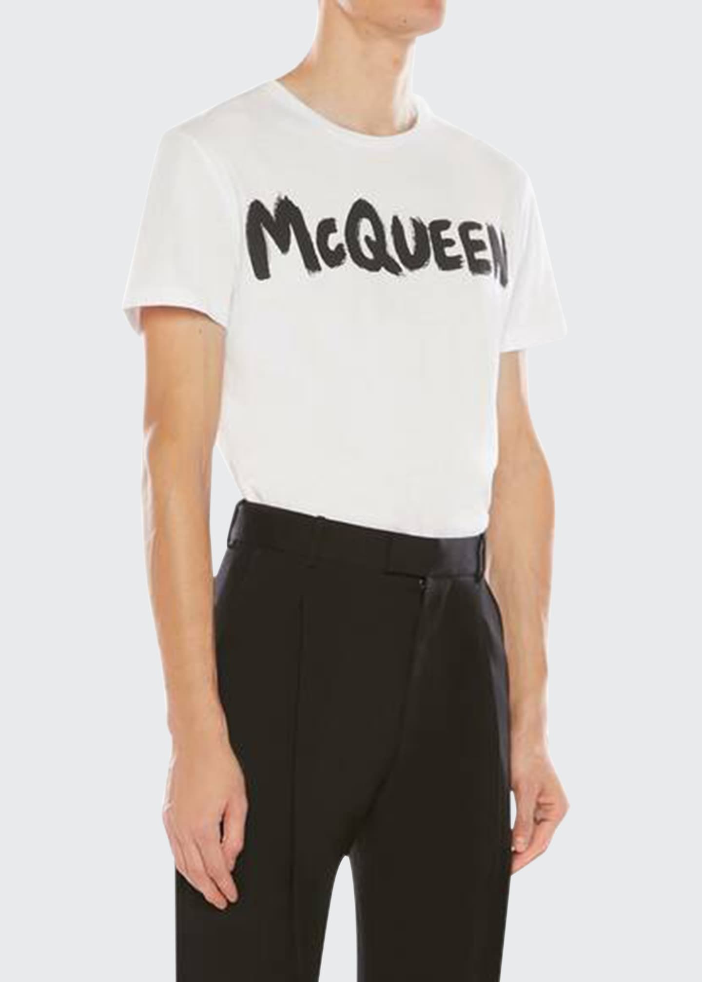alexander mcqueen graffiti t shirt