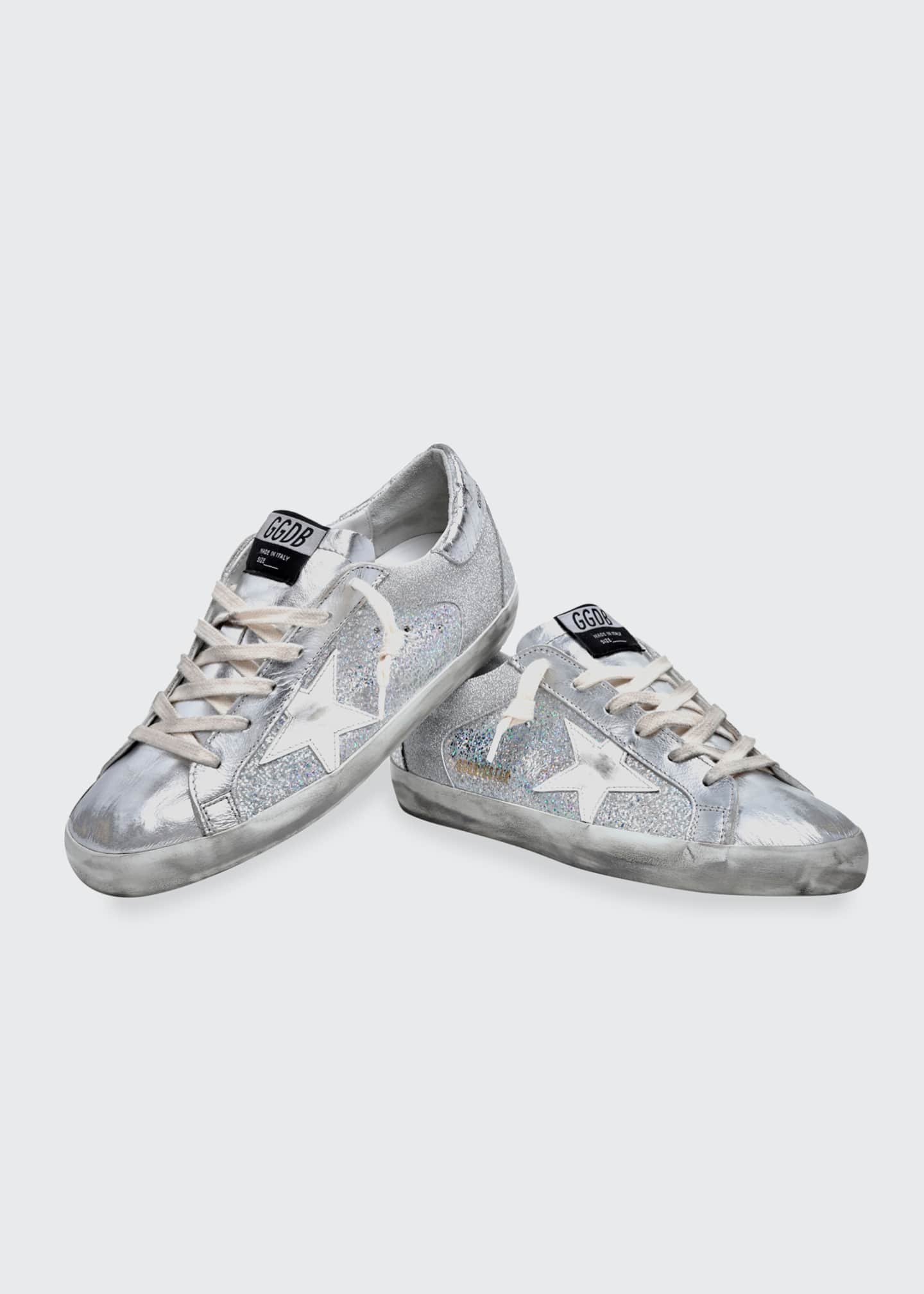 Golden Goose Superstar Metallic Glitter Sneakers Bergdorf Goodman
