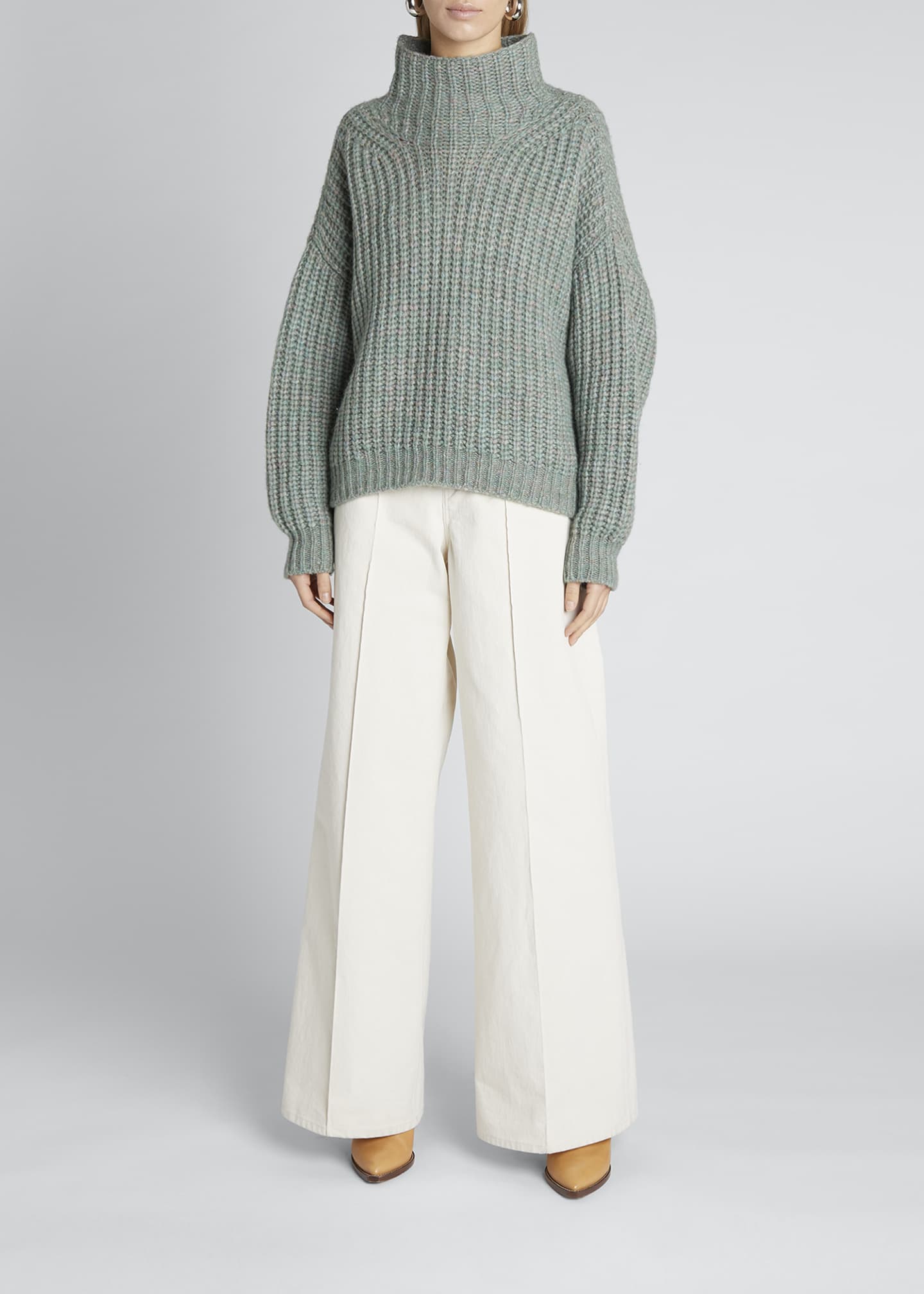 Isabel Marant Funnel-Neck Oversized Sweater - Bergdorf Goodman