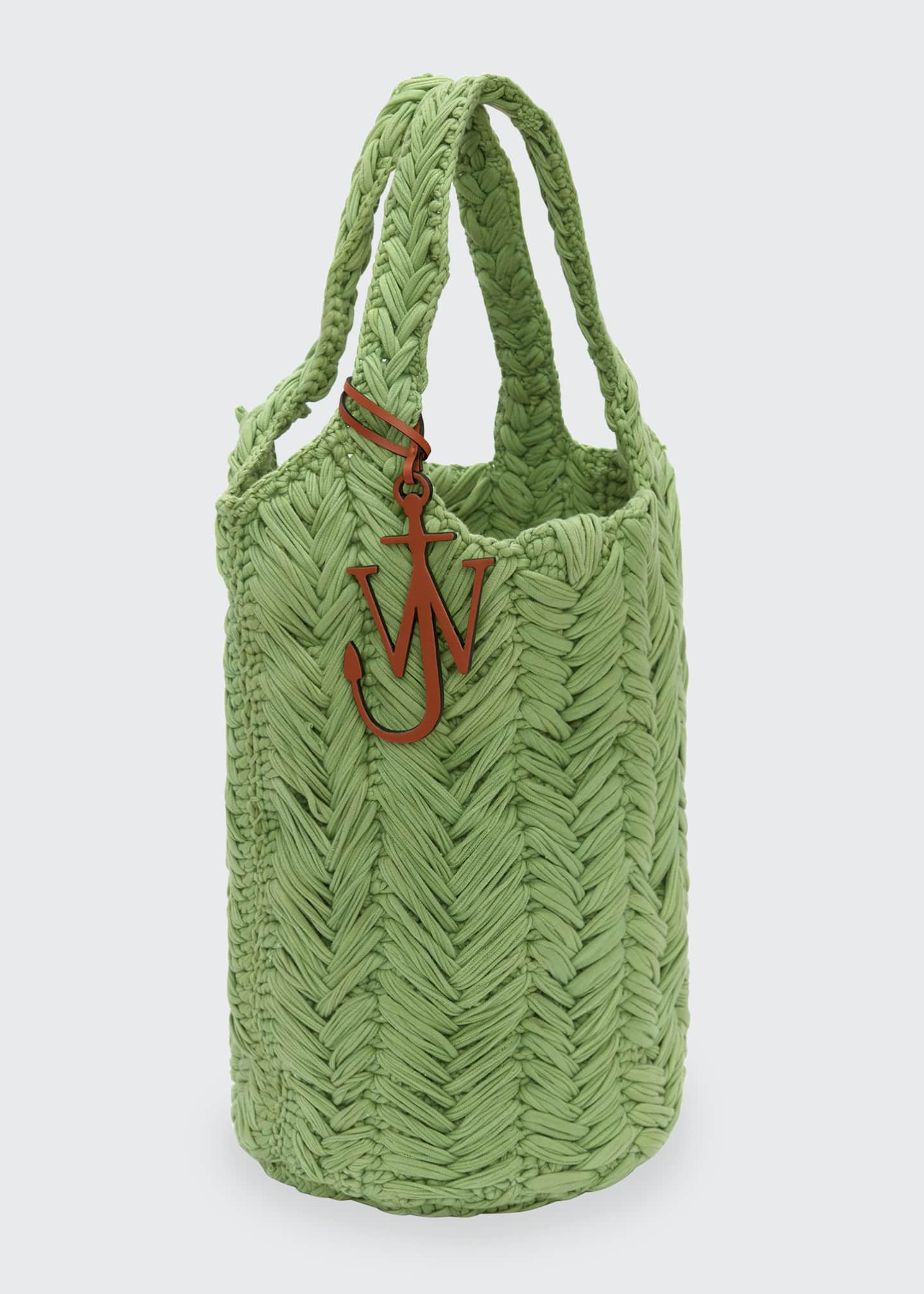 JW Anderson Knitted Cotton Bucket Tote Bag Bergdorf Goodman