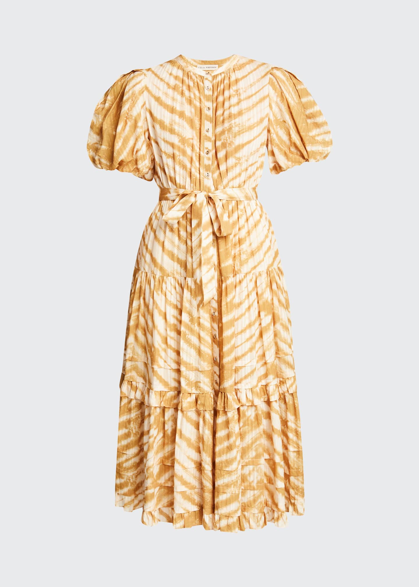 Ulla Johnson Magdalena TieDye Midi Dress Bergdorf Goodman