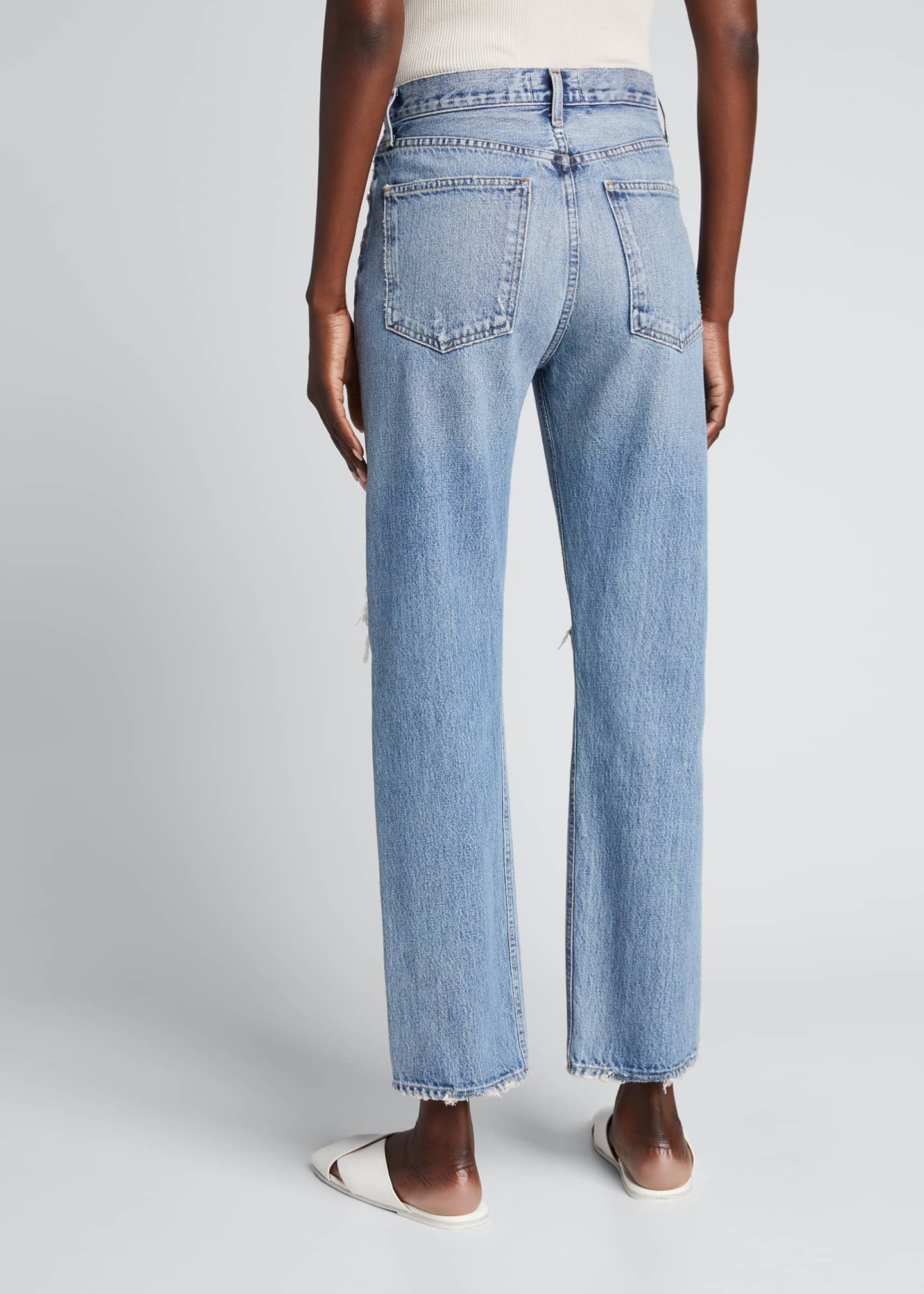 AGOLDE 90s Pinched-Waist Vintage Straight Jeans - Bergdorf Goodman