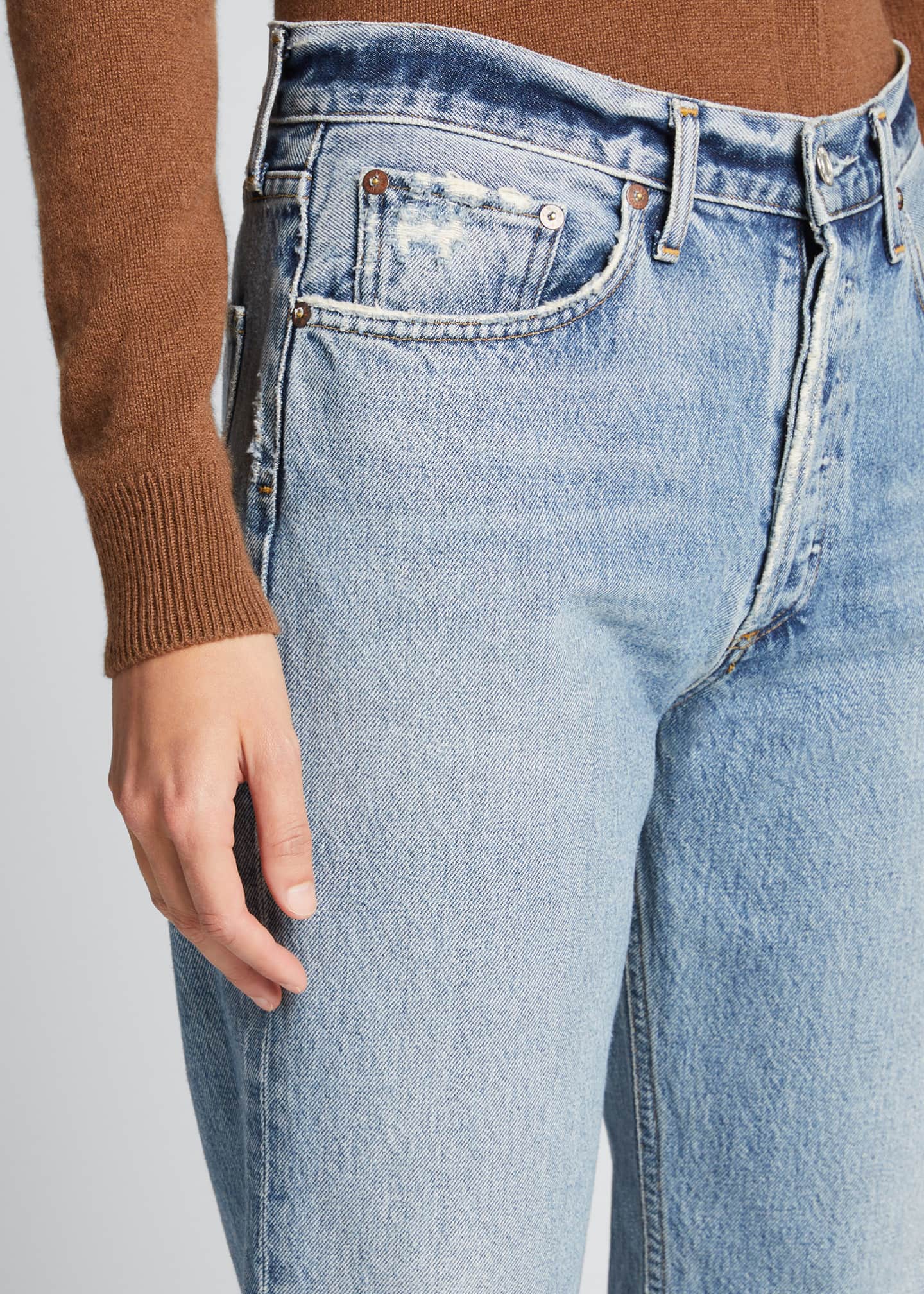 AGOLDE Lana Mid-Rise Crop Jeans - Bergdorf Goodman