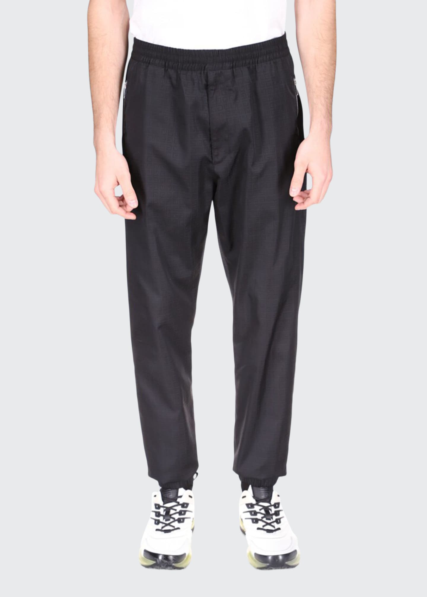 Givenchy Men's 4G Nylon Jacquard Jogger Pants - Bergdorf Goodman