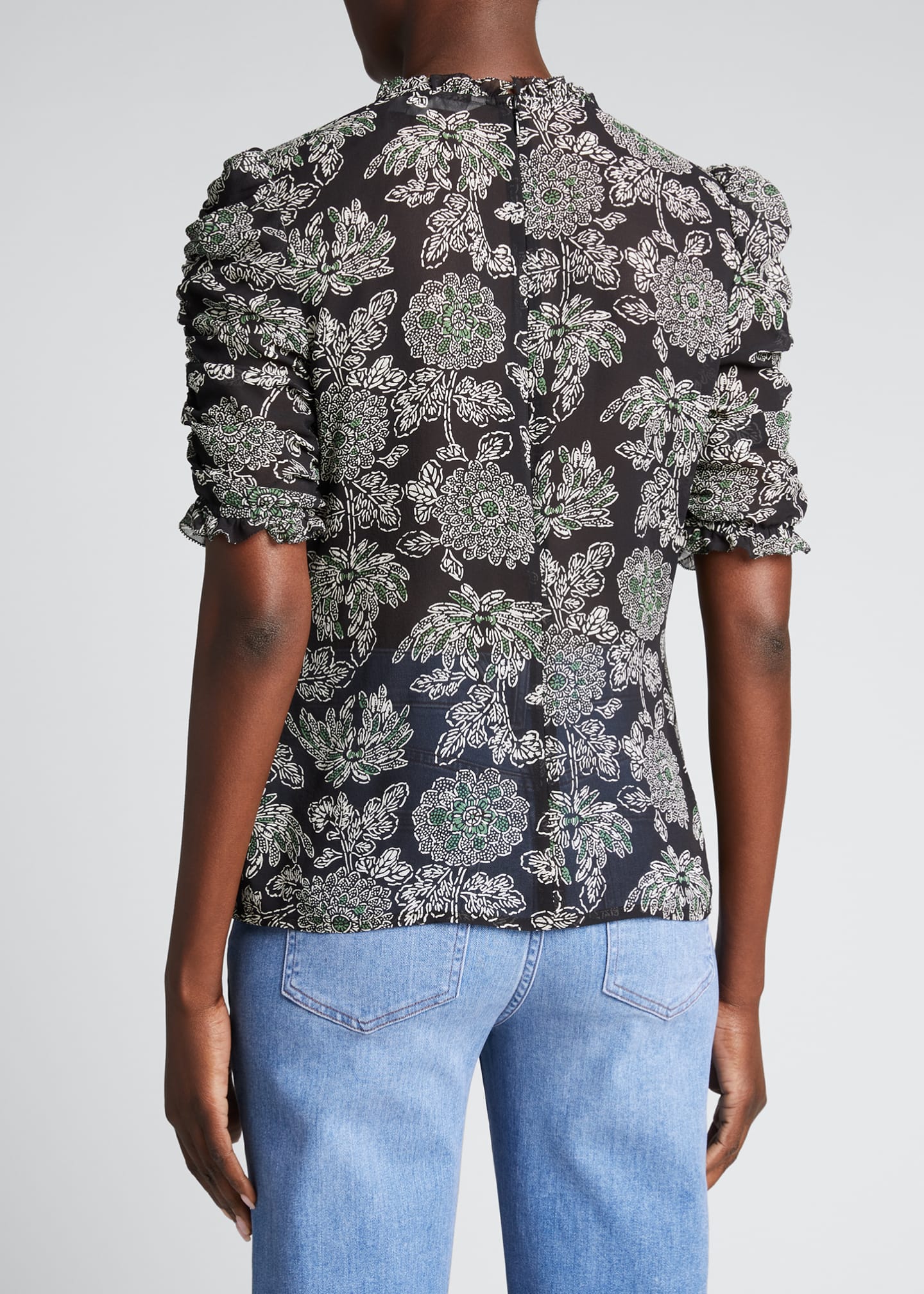 veronica beard floral top