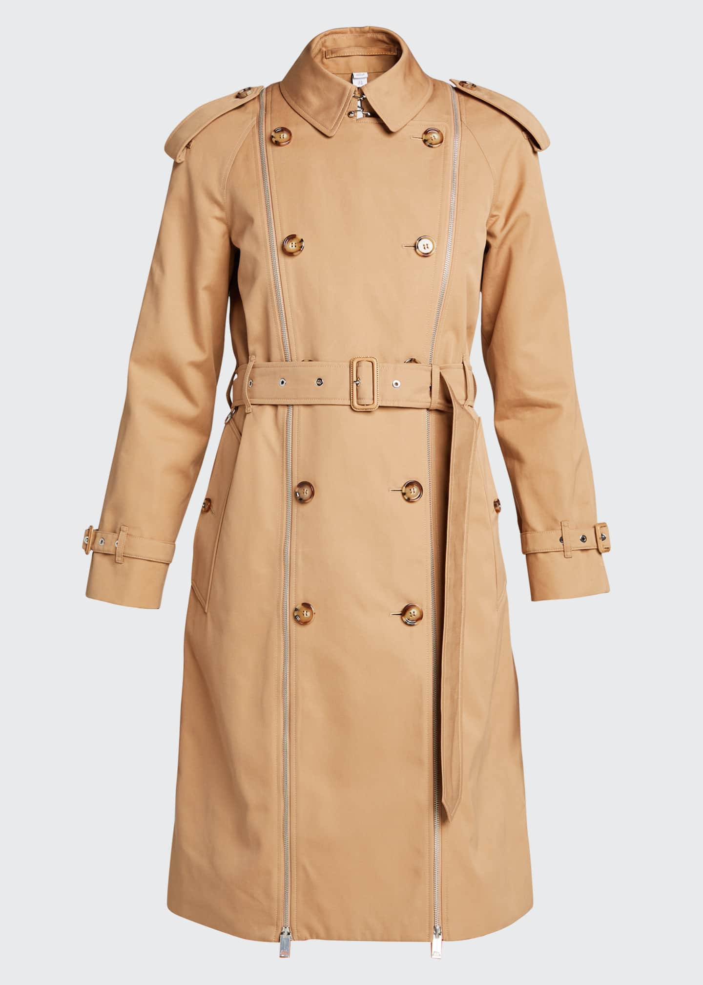 Burberry DoubleBreasted Zipper Trench Coat Bergdorf Goodman