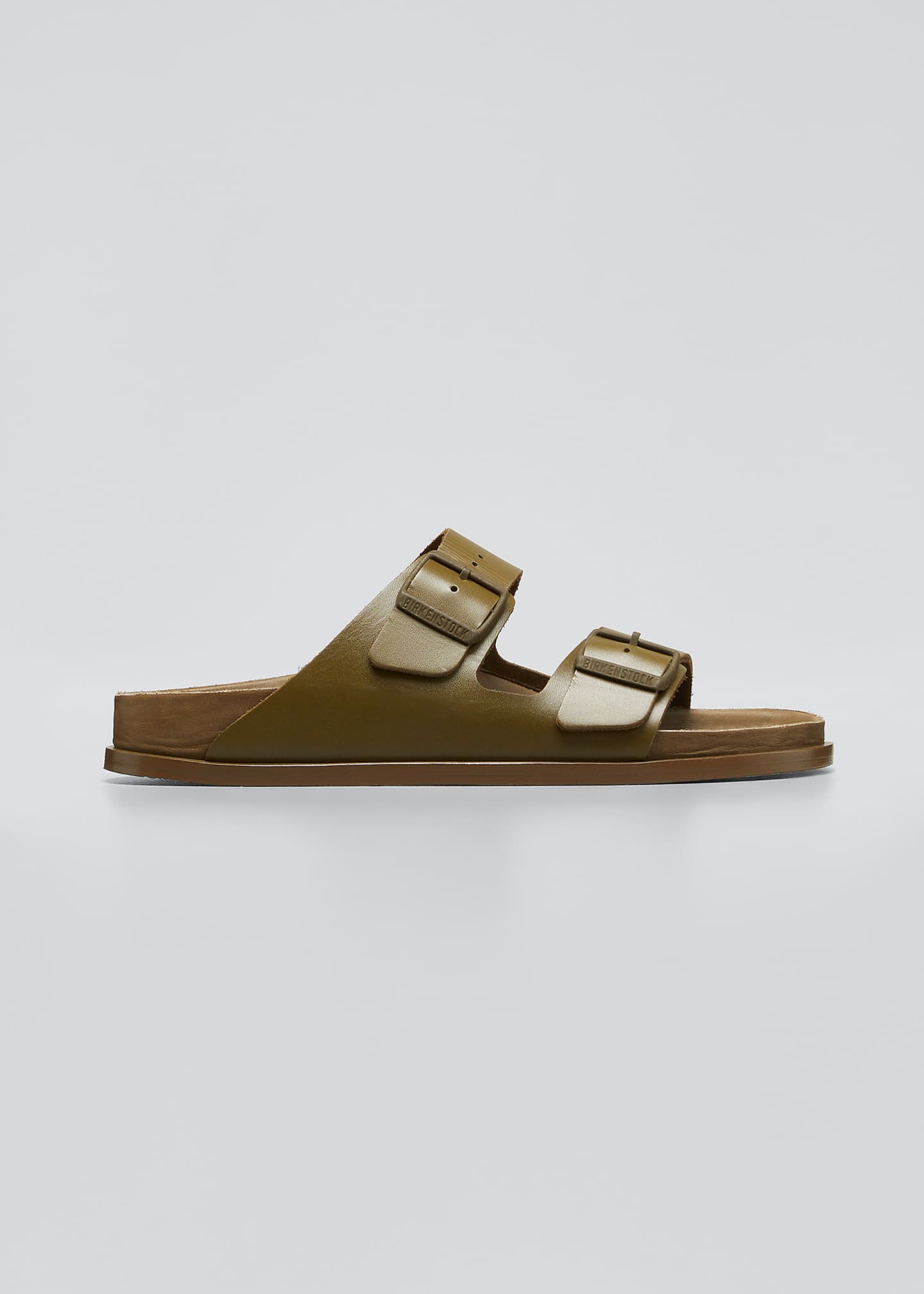arizona double buckle slide sandals