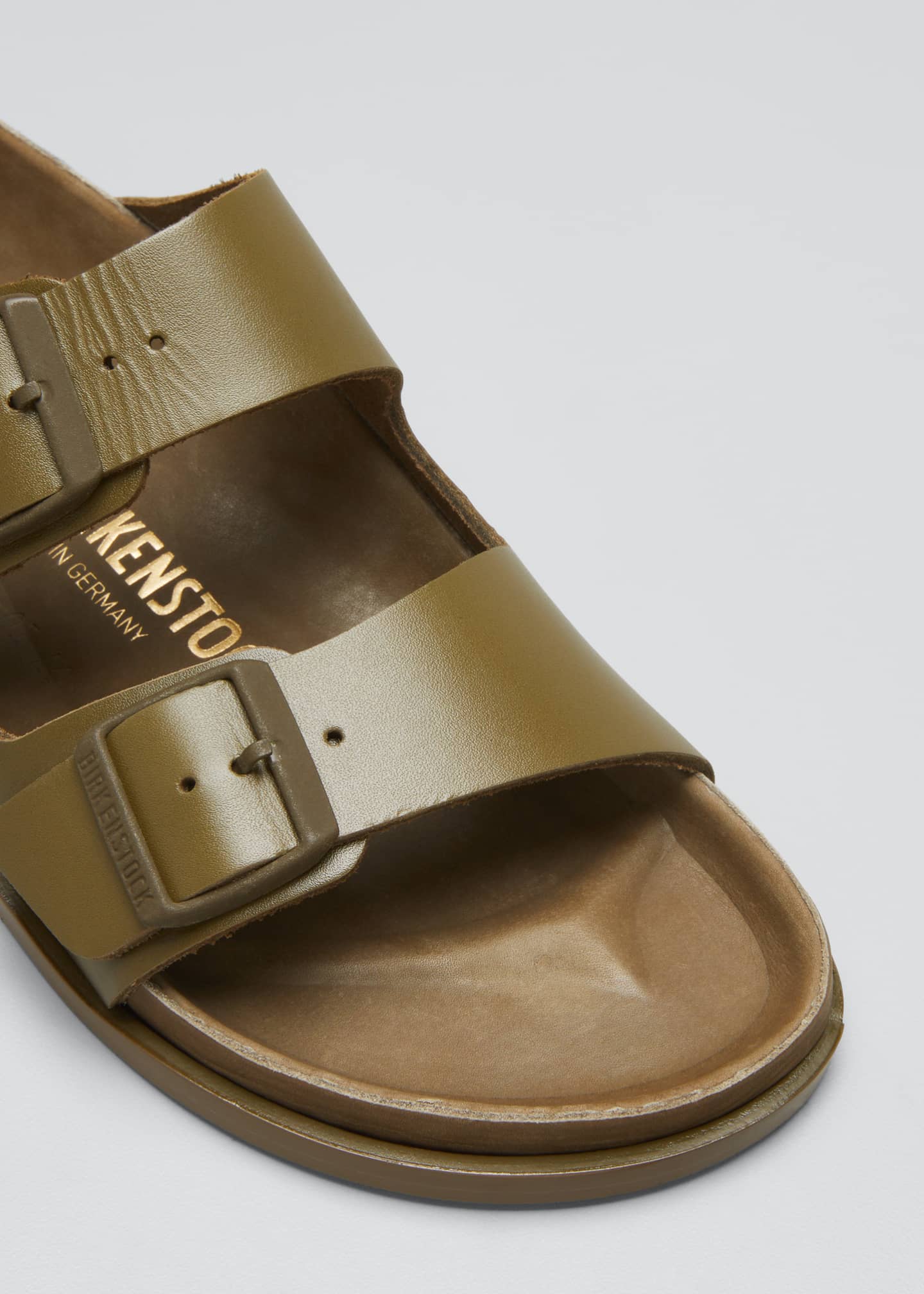 arizona double buckle slide sandals