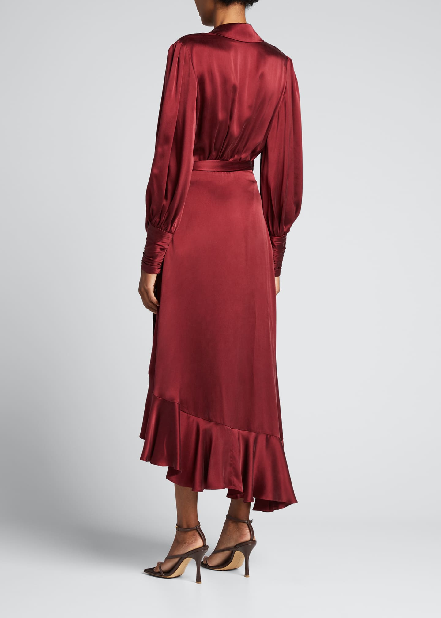Zimmermann Silk Midi Wrap Dress - Bergdorf Goodman