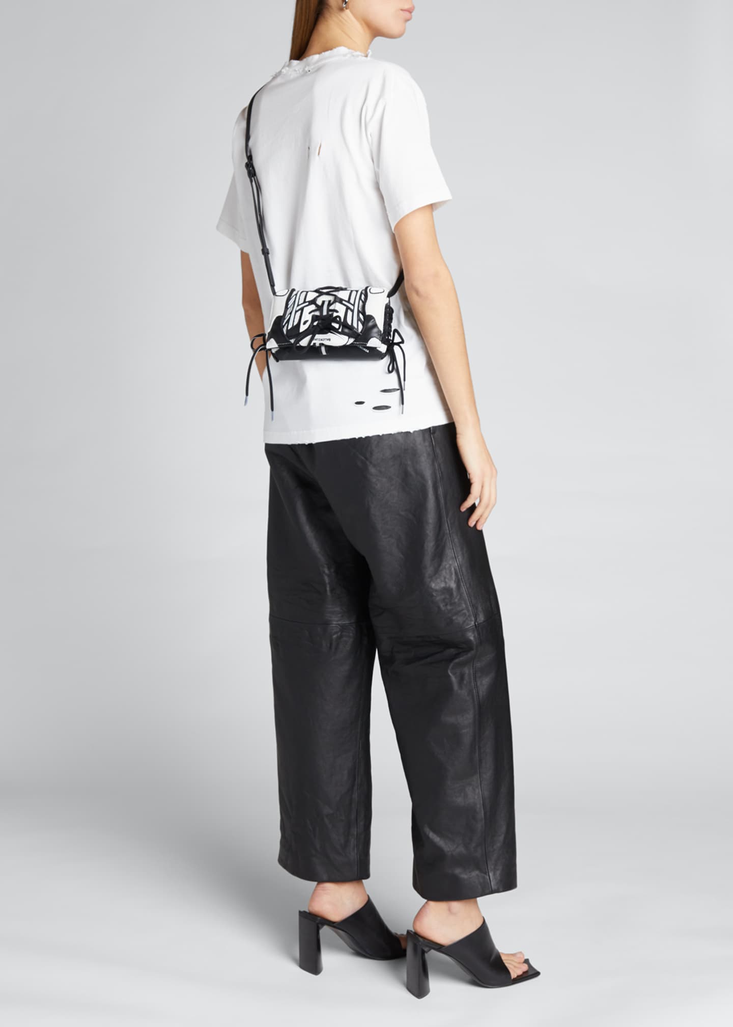 Balenciaga Bicolor Track Sneaker Shoulder Bag Bergdorf Goodman