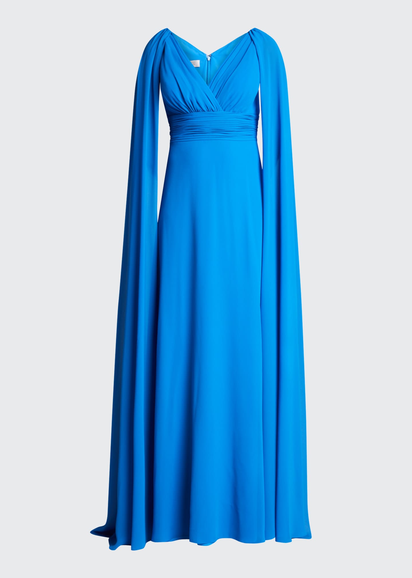 Rickie Freeman for Teri Jon CapSleeve Embroidered Tulle ALine Gown