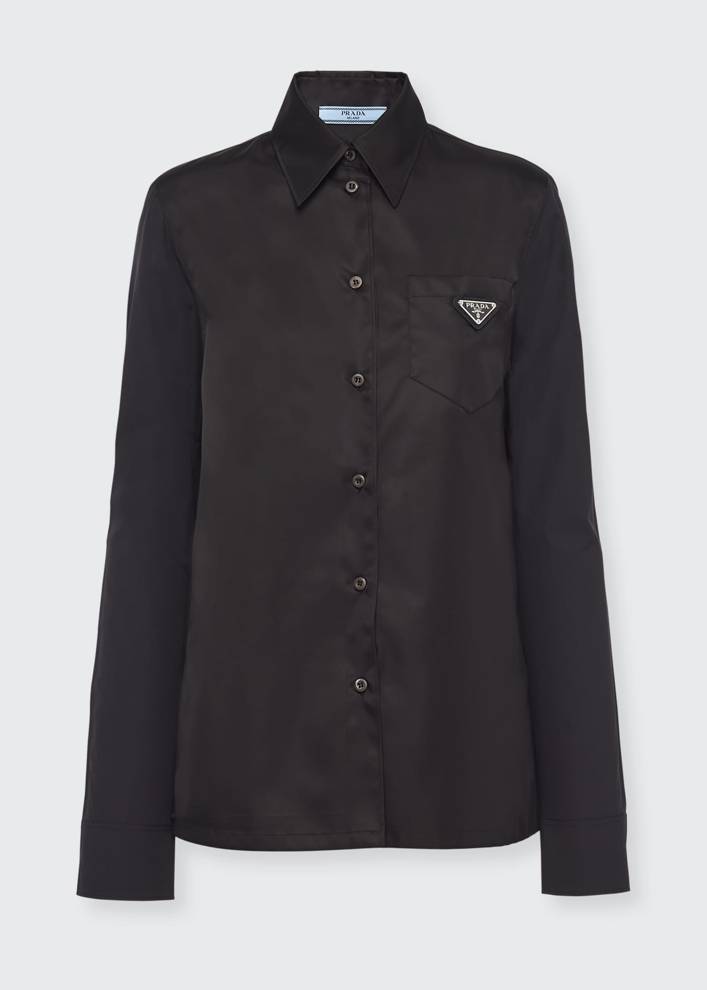 Prada Popeline Re-Nylon Button-Up Shirt - Bergdorf Goodman