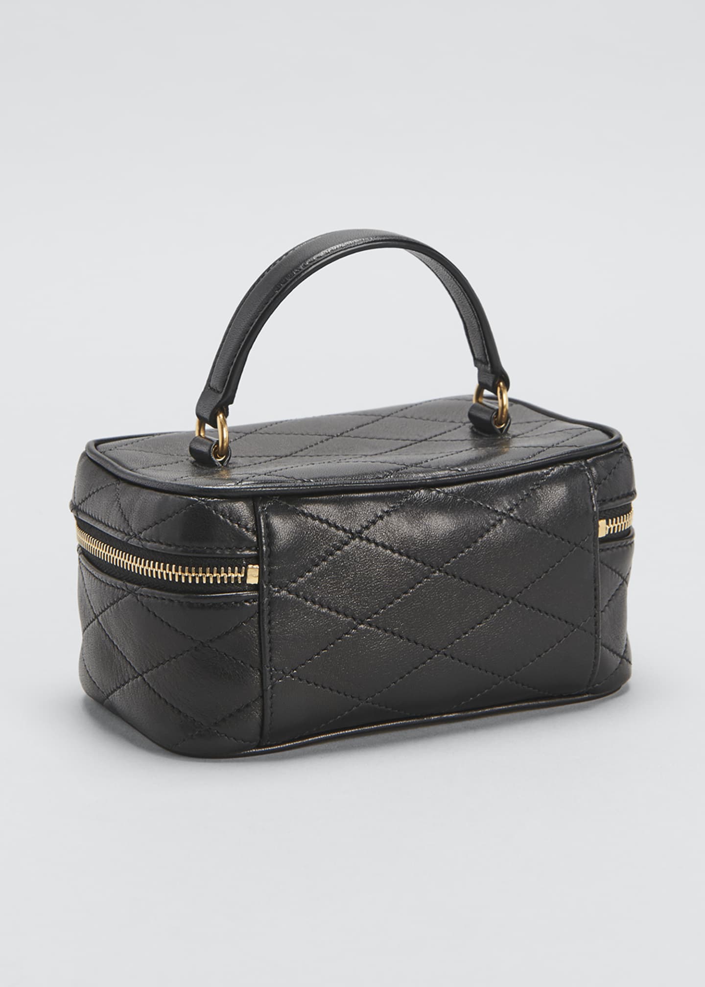 Saint Laurent Vanity Mini Quilted Leather Top Handle Bag - Bergdorf Goodman