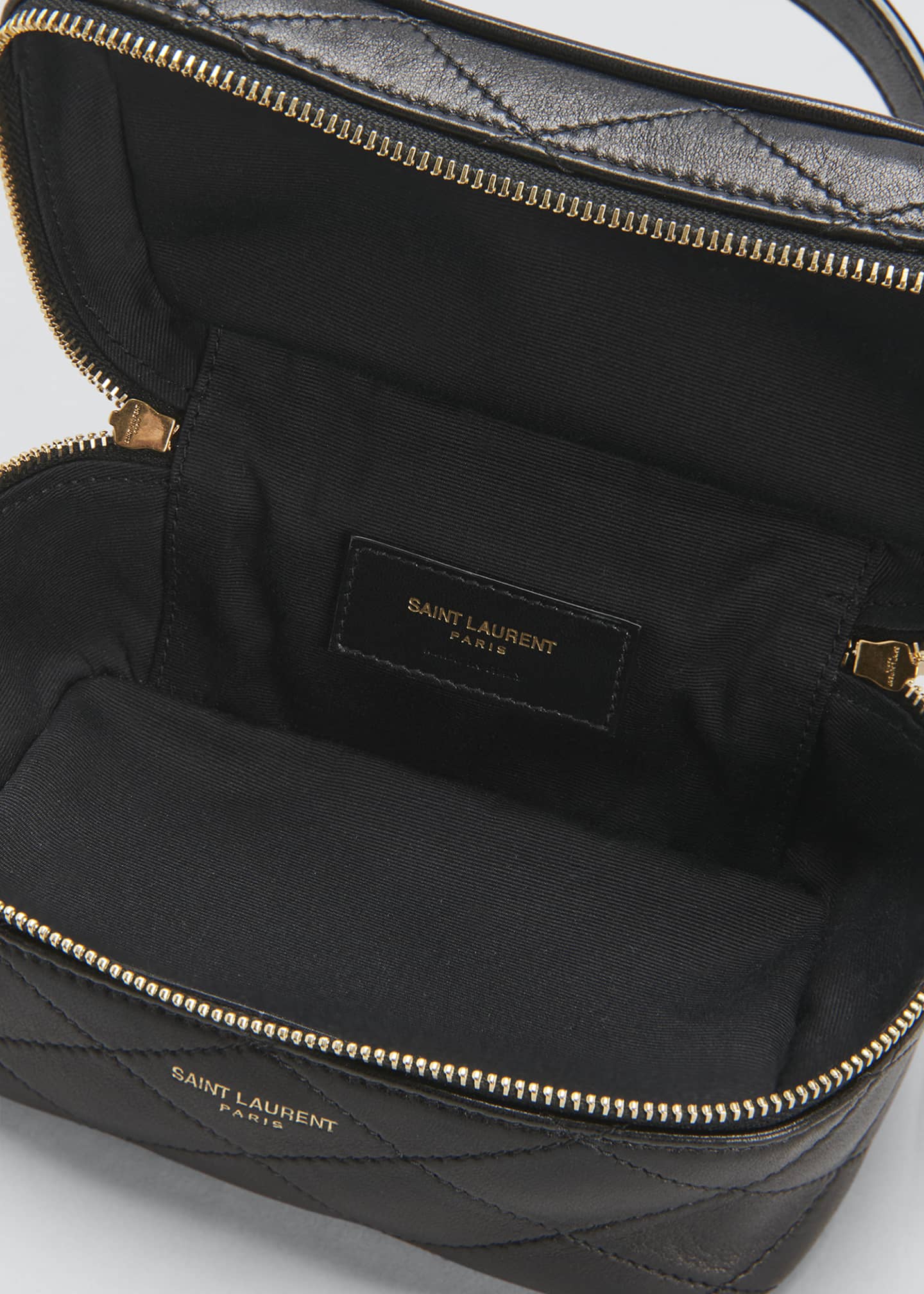 Saint Laurent Vanity Mini Quilted Leather Top Handle Bag Bergdorf Goodman