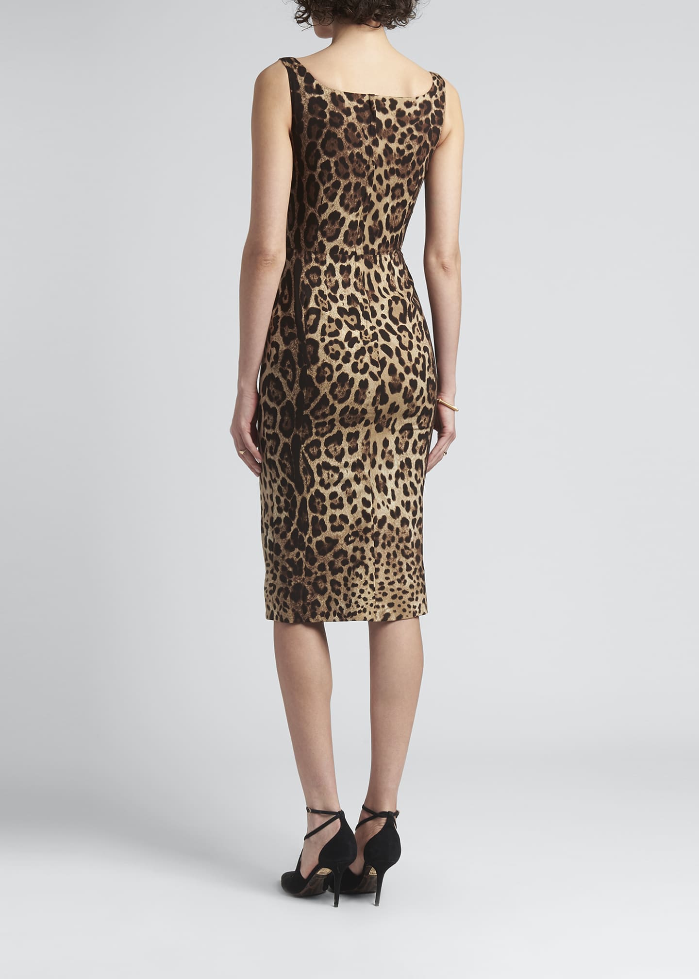 Dolce Gabbana Leopard Dress Dolce Gabbana Leopard Print Ruched Midi Dress  Sendegaro KW
