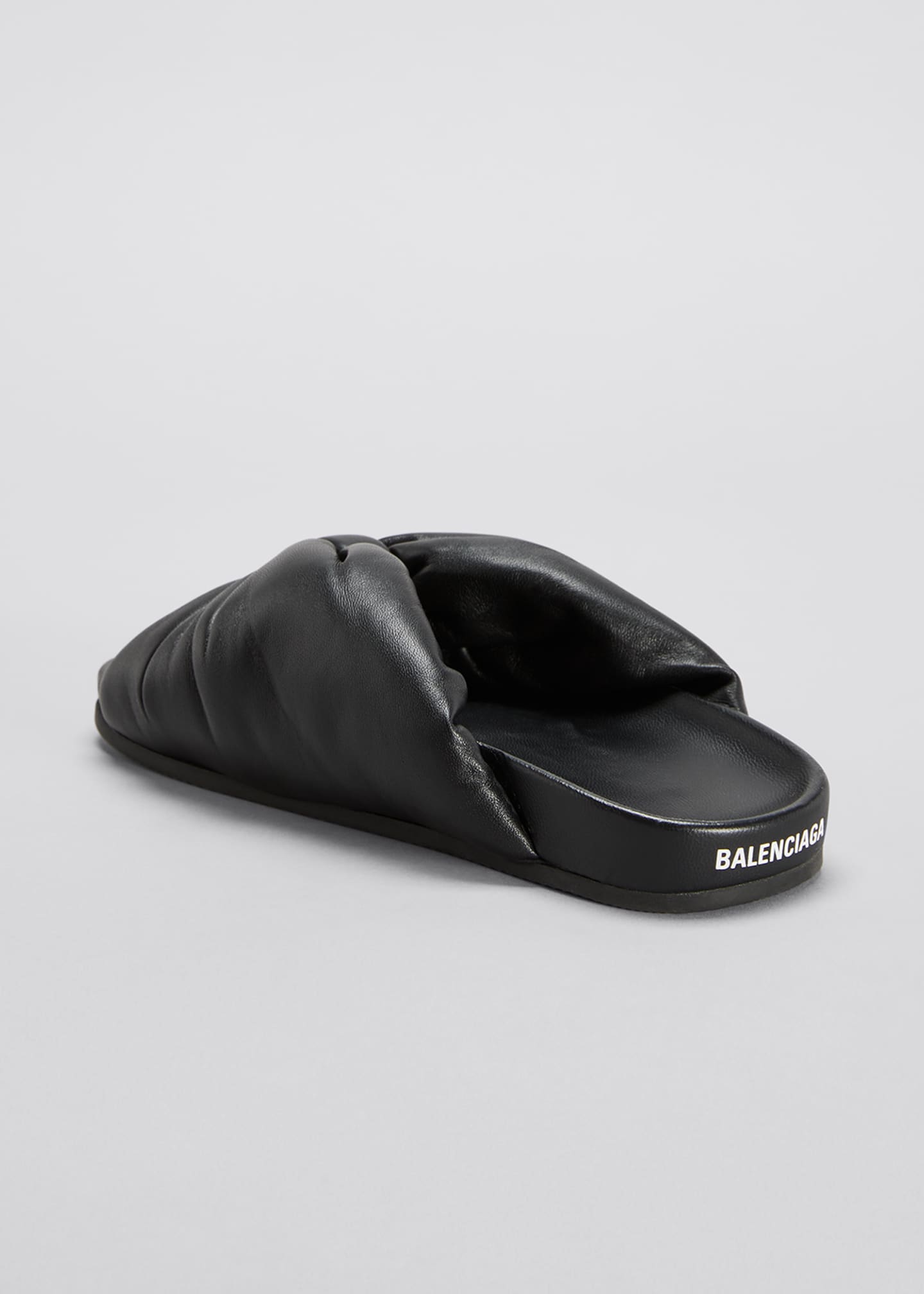 Balenciaga Puffy Knot Slide Sandals - Bergdorf Goodman