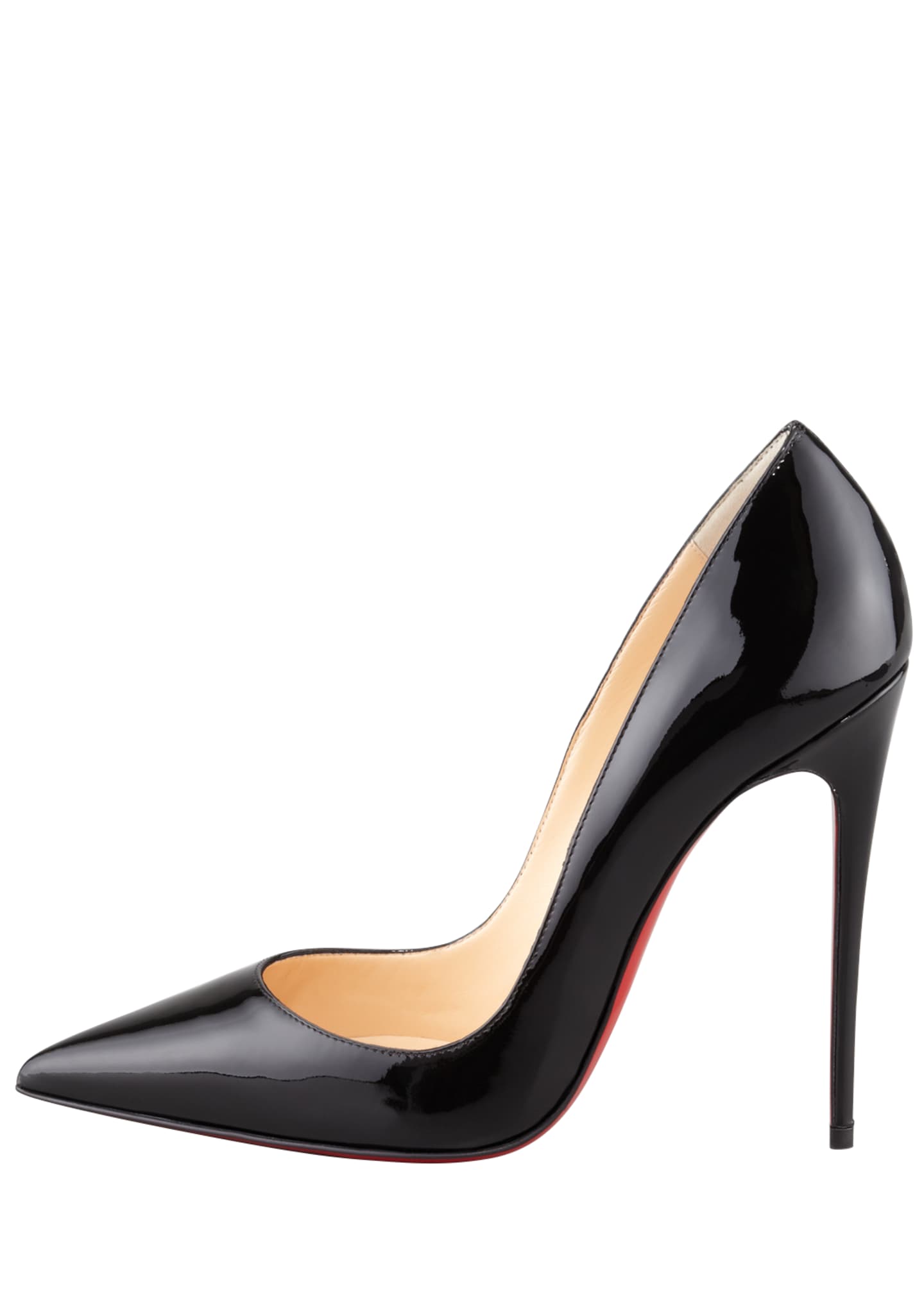 Christian Louboutin So Kate Patent Leather Point-Toe Pumps, Black ...