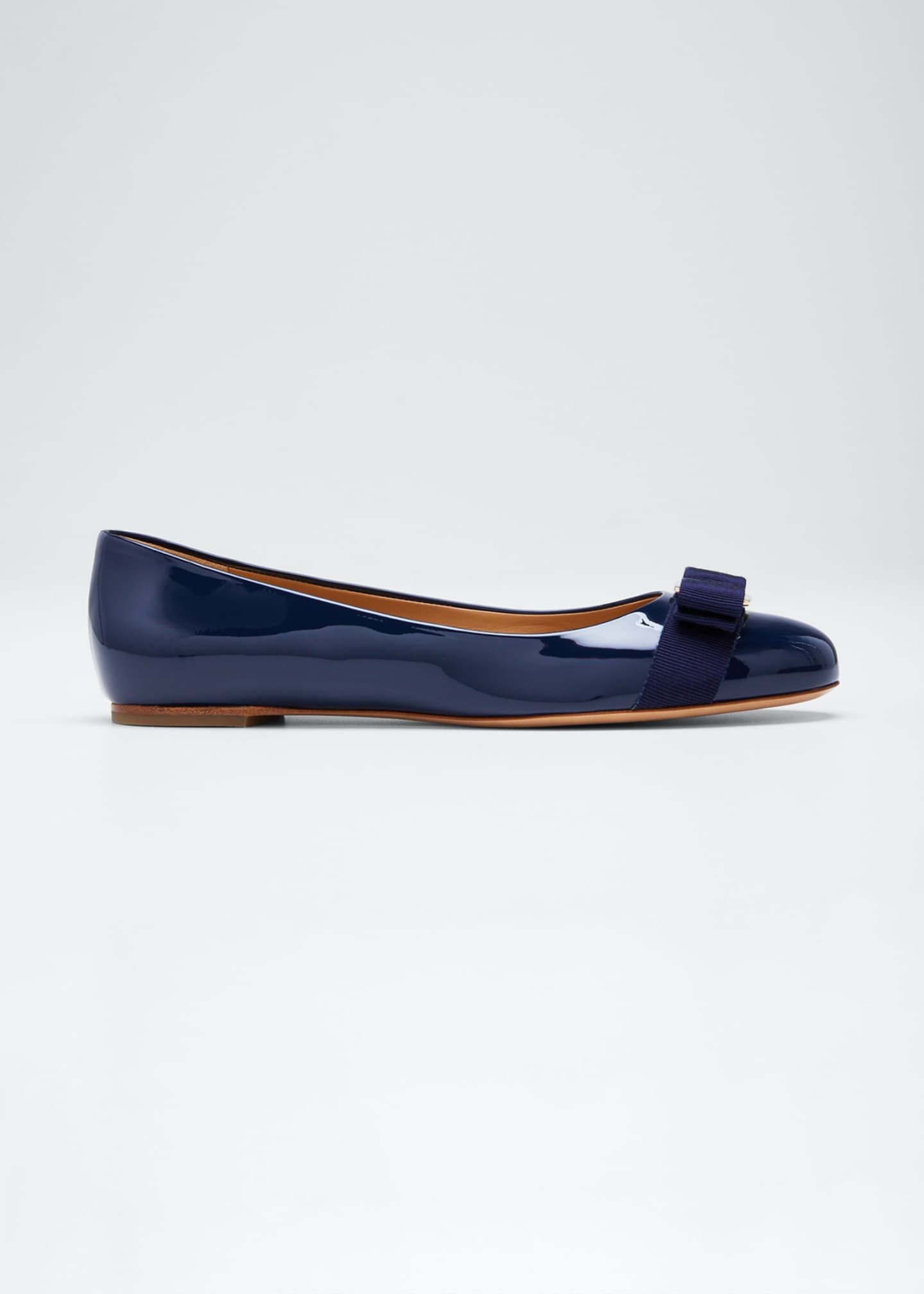salvatore ferragamo women's varina patent ballet flat