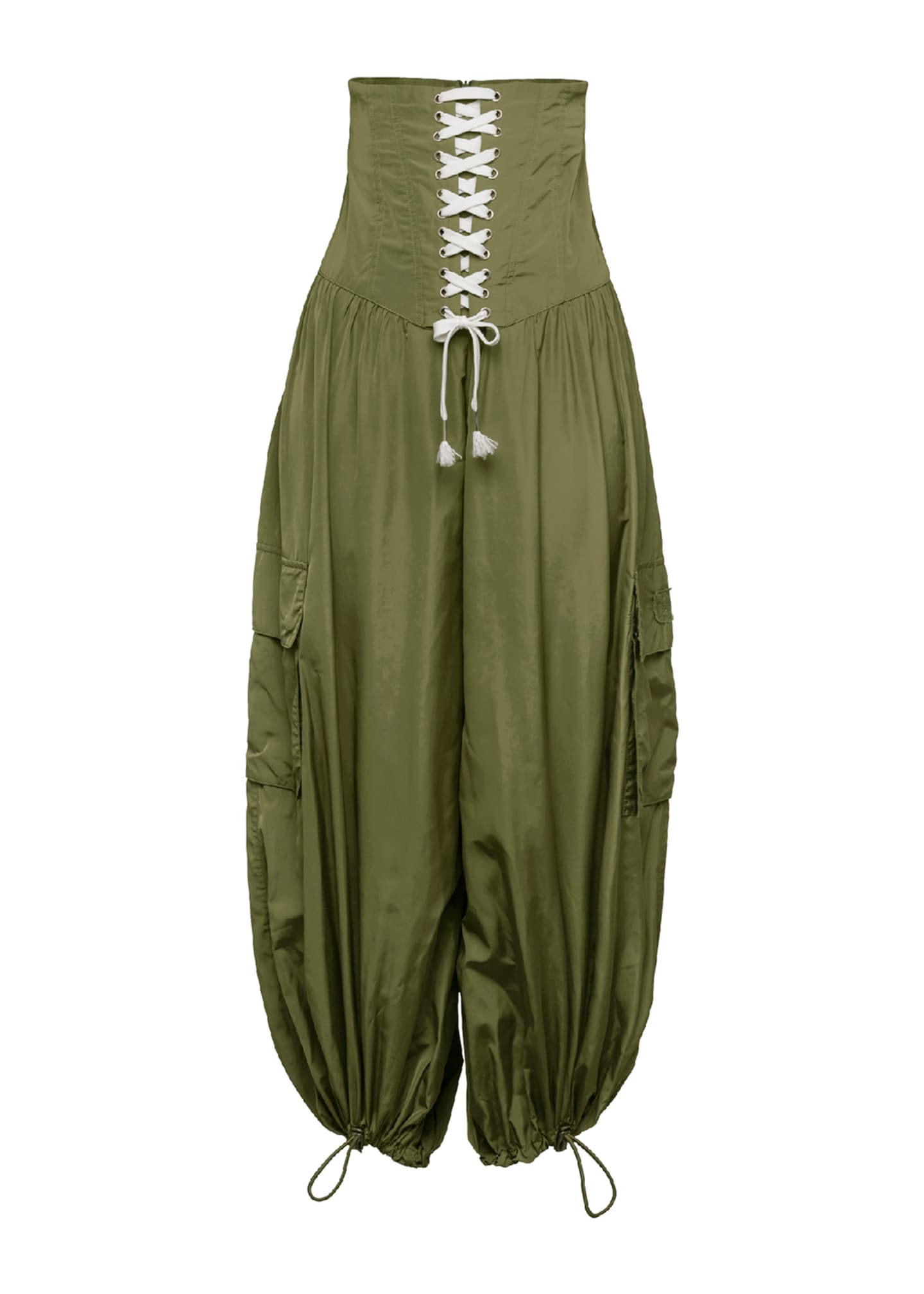 Fenty Puma by Rihanna Corset Genie Pant Green Bergdorf Goodman