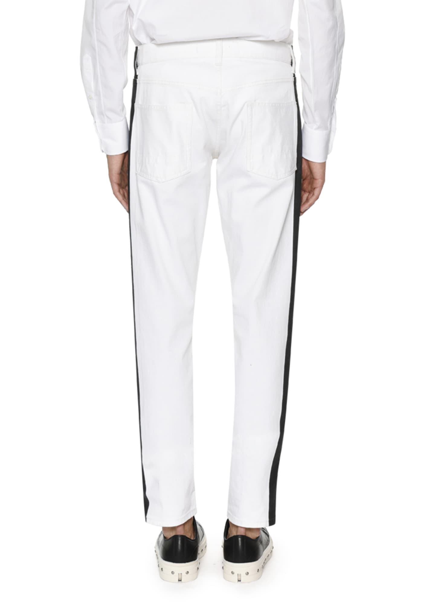 Alexander McQueen Side-Striped Slim-Straight Jeans Image 2 of 2
