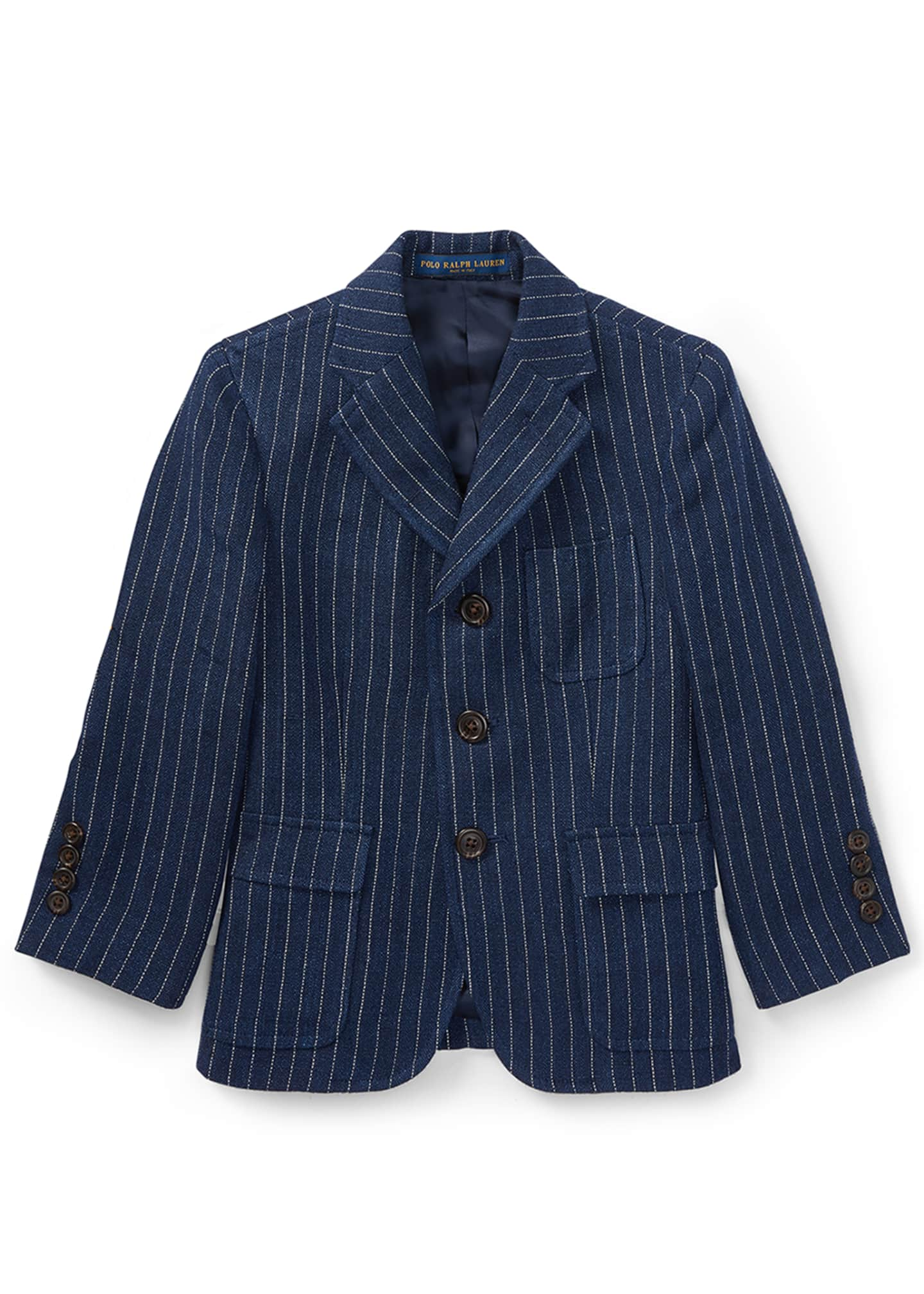 Ralph Lauren Childrenswear Linen Princeton Pinstripe Blazer, Size 4-7 -  Bergdorf Goodman