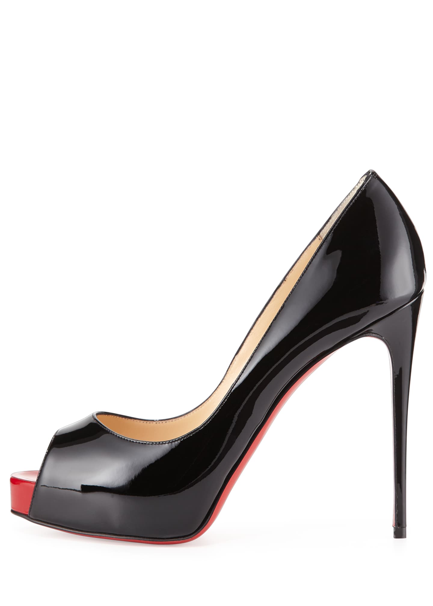 christian louboutin heels 38.5 Very Prive Patent Red Sole Pumps.