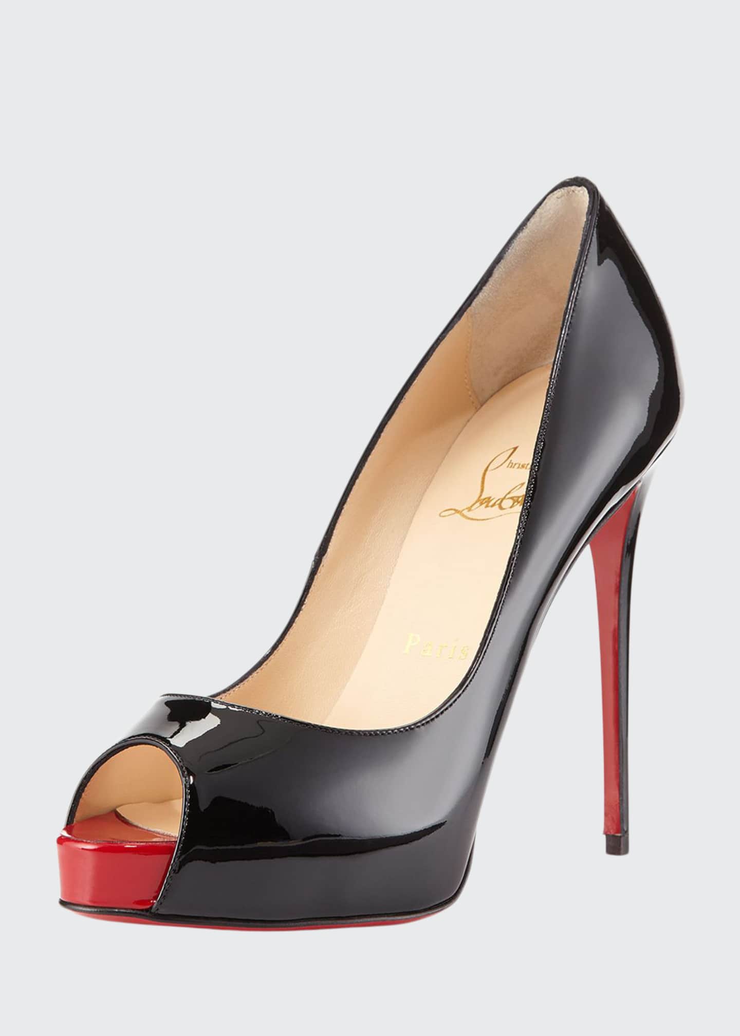 Christian Louboutin Apostrophy Pointed Red-Sole Pump, Nude