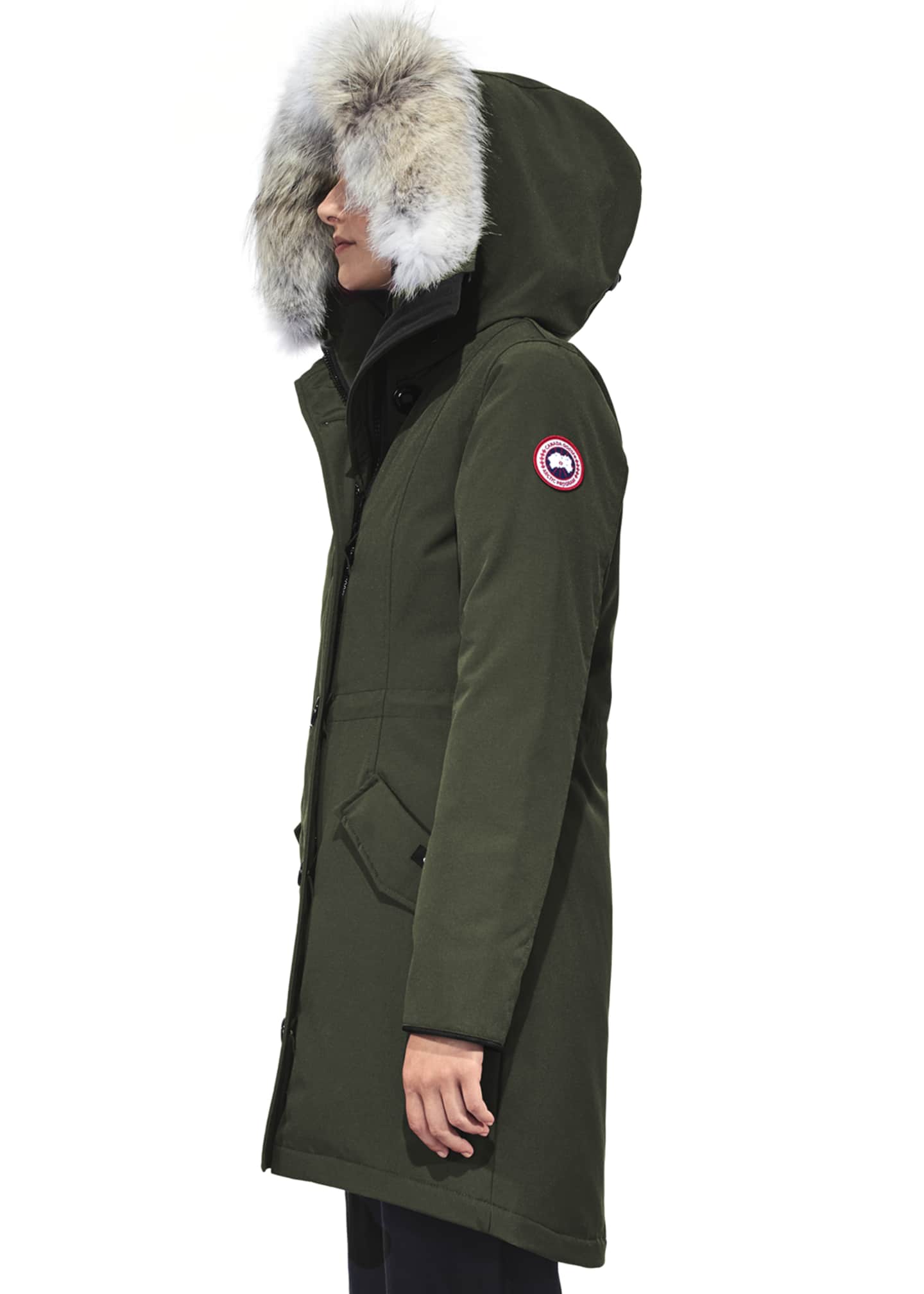 Canada Goose Rossclair Fur-Trim Hooded Down Parka - Bergdorf Goodman